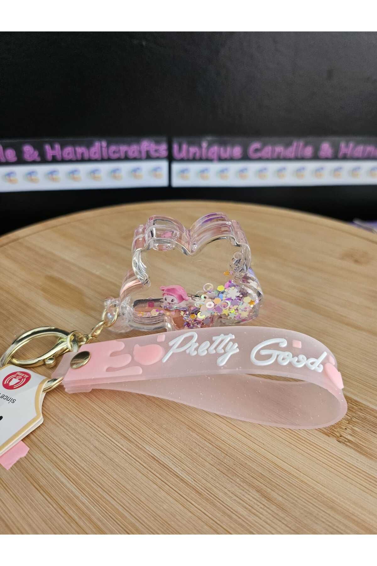 NO BRAND Sulu Çiçek Formunda Anahtarlık