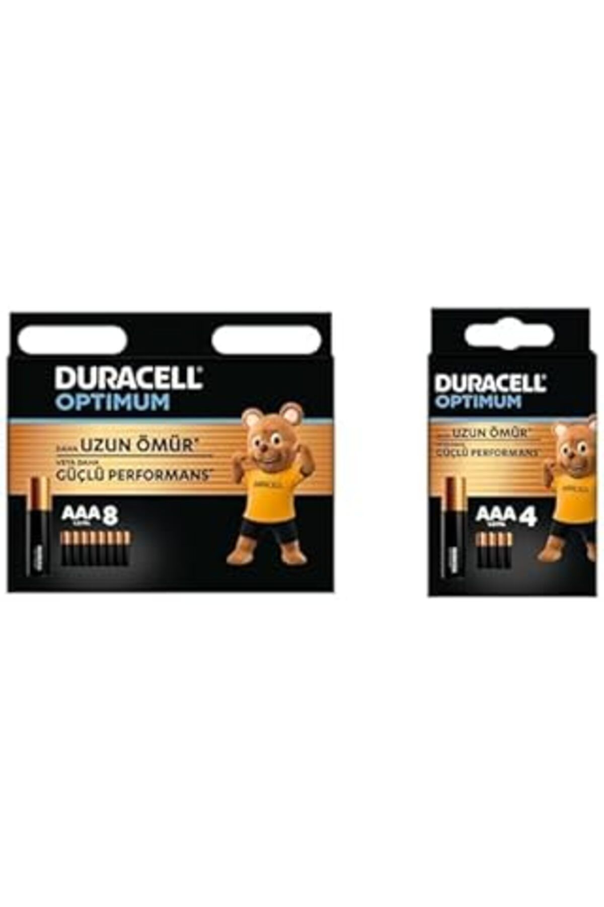 Qedii Optimum Aaa Alkalin İnce Kalem Piller, 1,5 V Lr03/Mn2400, 8’Li Paket + Optimum Aaa Alkalin İnce Kal