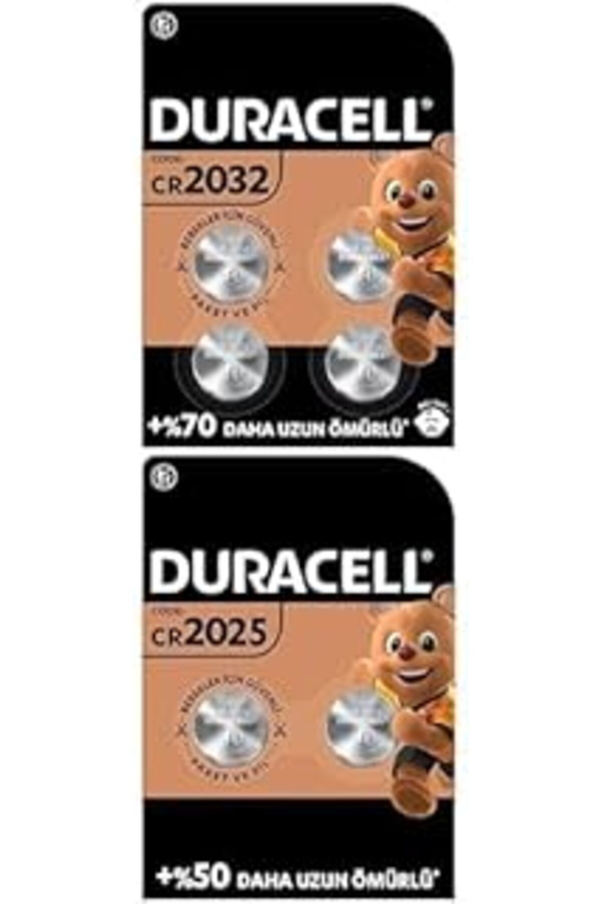 Qedii 2032 Lityum Düğme Pil 3V, (Cr2032) 4’Lü Paket + 2025 Lityum Düğme Pil 3 V, (Dl2025/Cr2025), 2’Li Pa