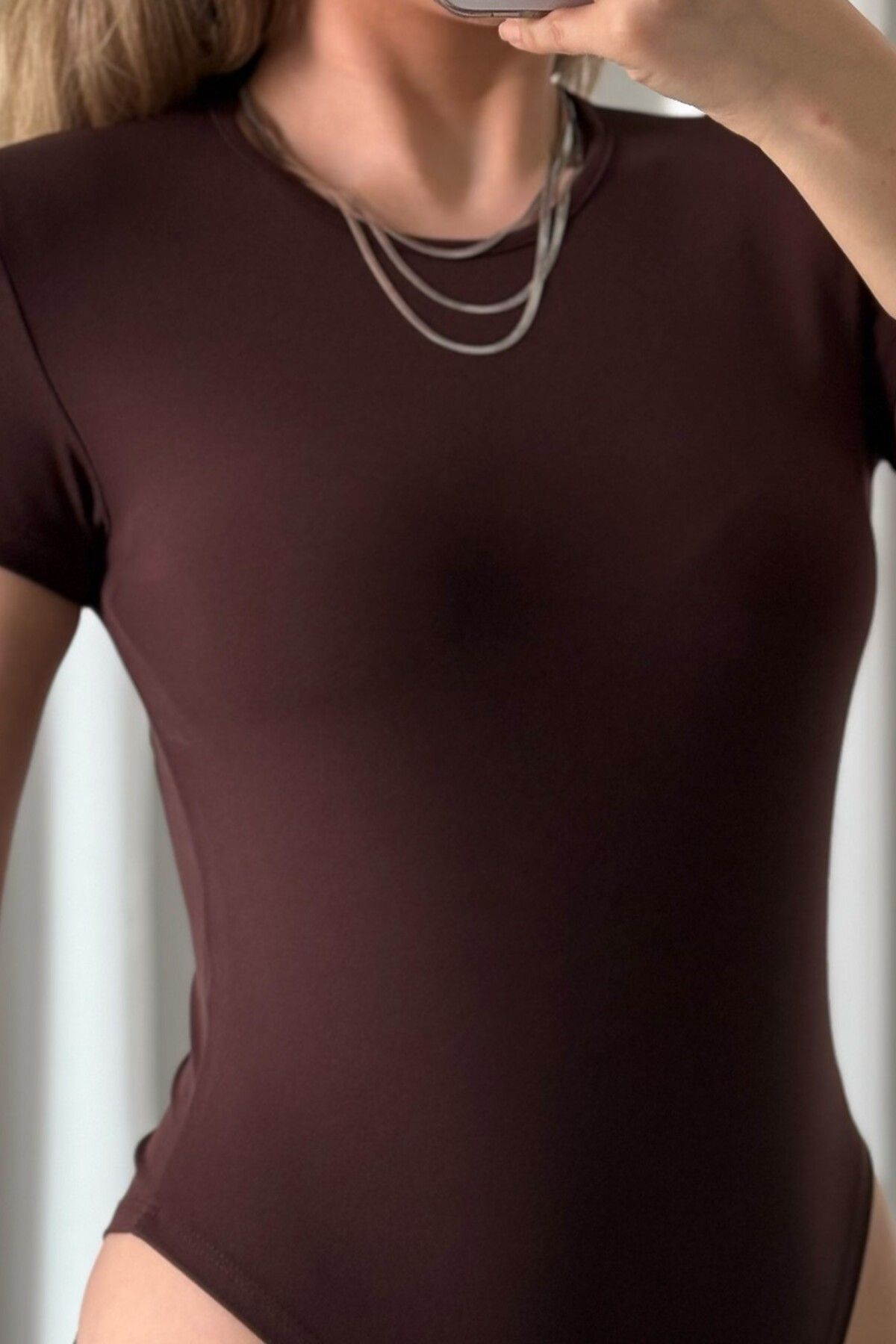 ROUPAS Çıt Çıt Kısa Kol Body
