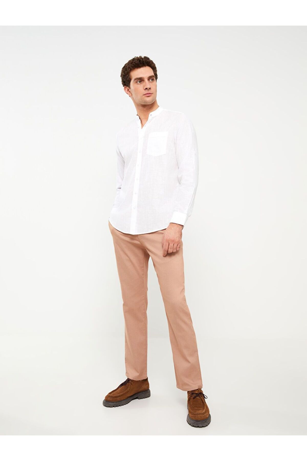 LC Waikiki Bej Standart Kalıp Erkek Chino Pantolon