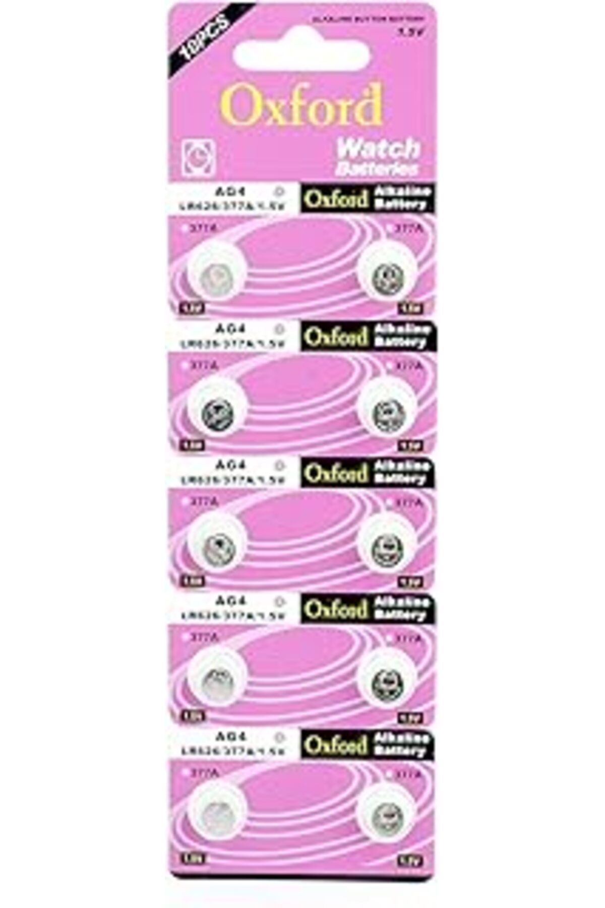 Pazarcan Oxford Ag4 - Lr626-377 - Sr626 1.5V Alkalin Saat Pili 10 Adet