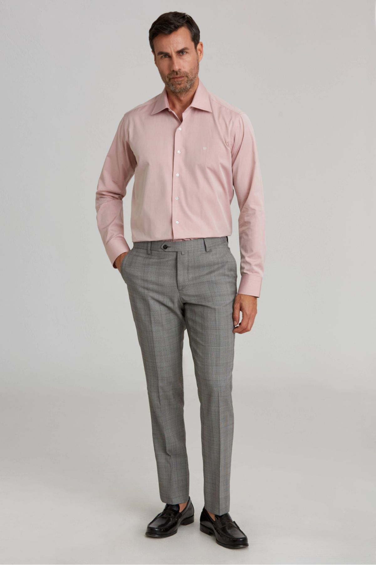 Bisse Modern Fit Gri Klasik Erkek Pantolon