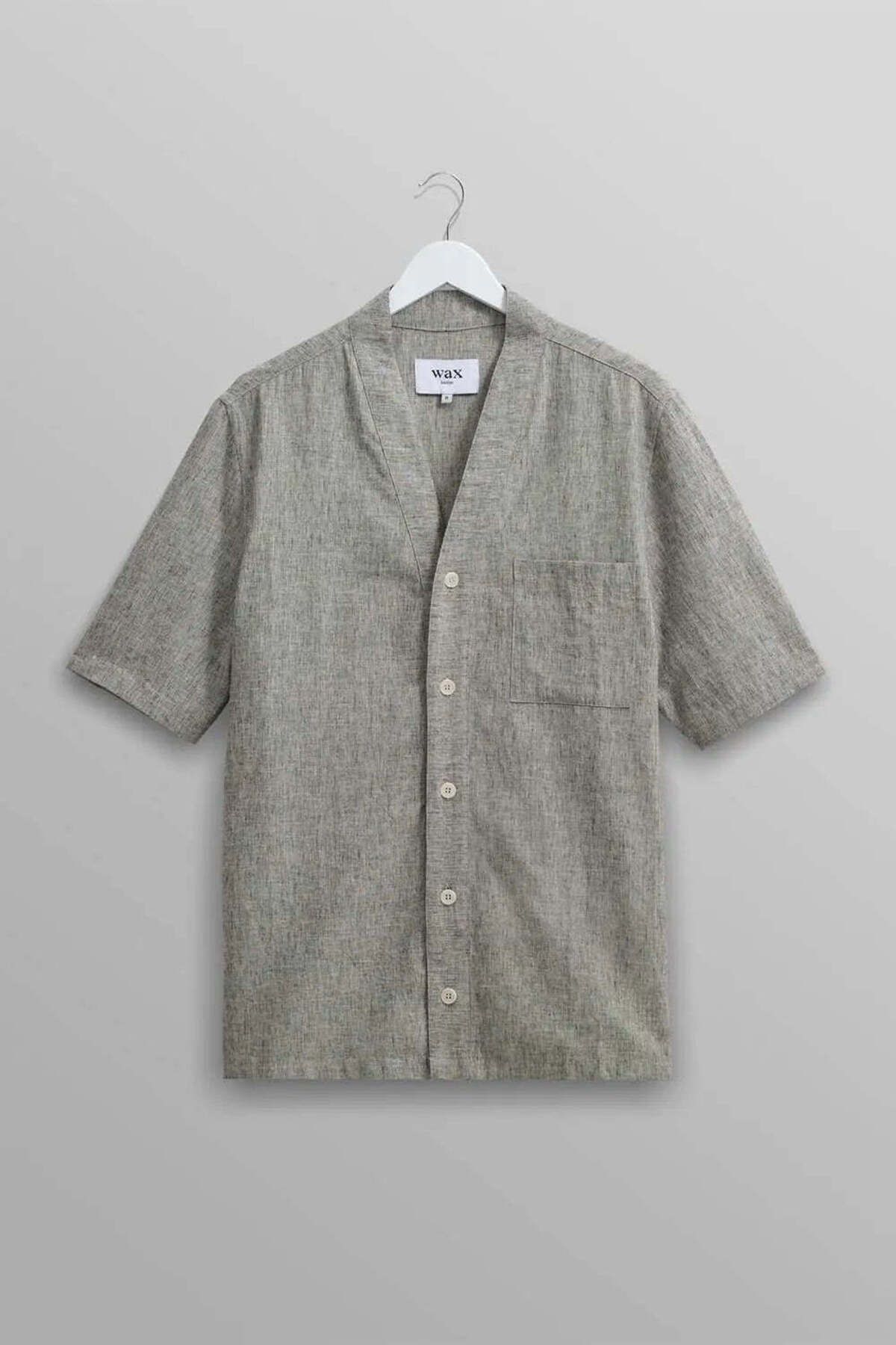 American Rag Cie Faro Beyzbol Gömleği: Şık ve Rahat Fit ile Premium Linen-Kotton Karışımı