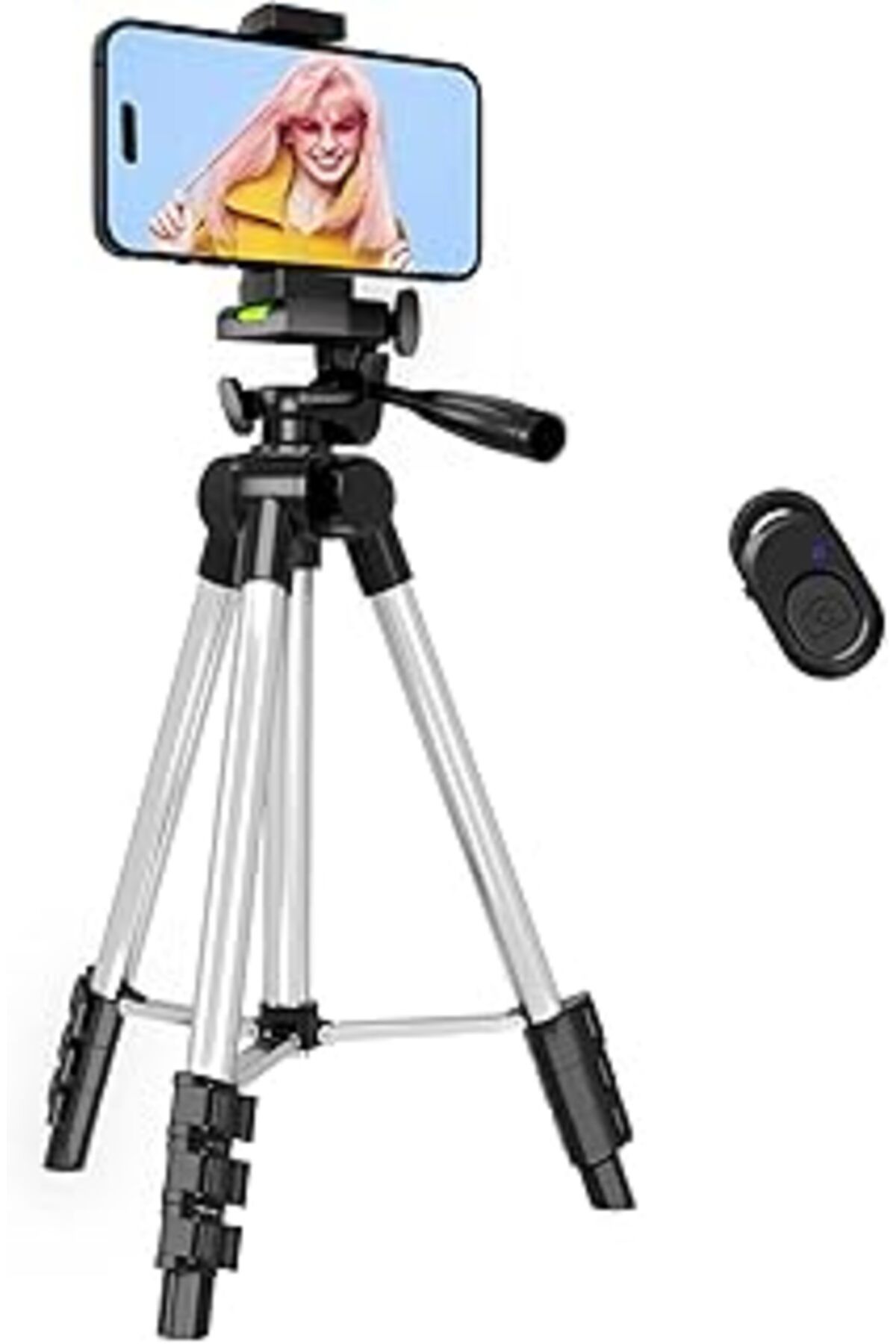 NETWORK ART Lusweimi Telefon Tripodu, 44 Inç Iphone Tripod, Telefon Tutuculu Montajlı/Kablosuz Uzaktan Kumanda,