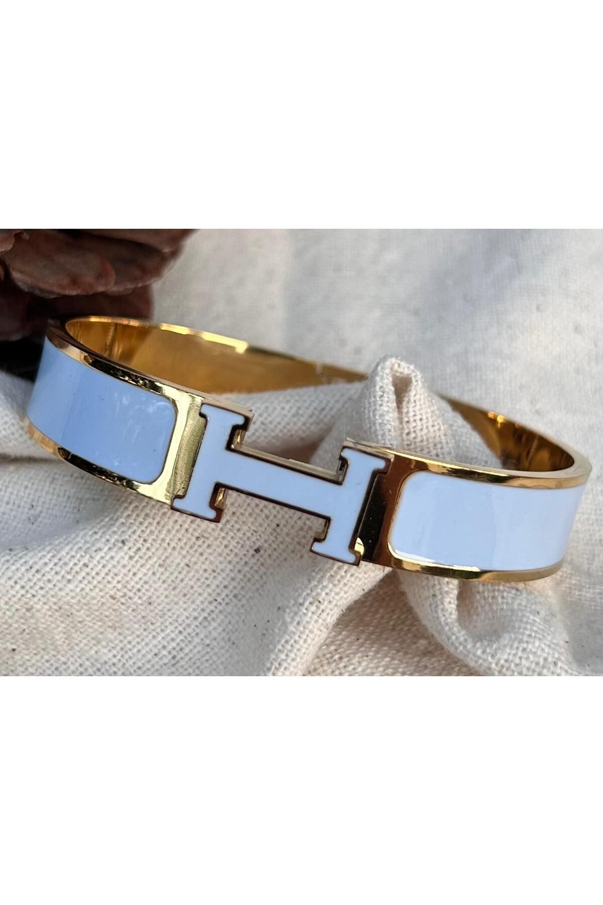 juleeco Bebe Mavisi Mine Kaplama HRM Marka Model Gold Çelik Kelepçe(17,5cm)