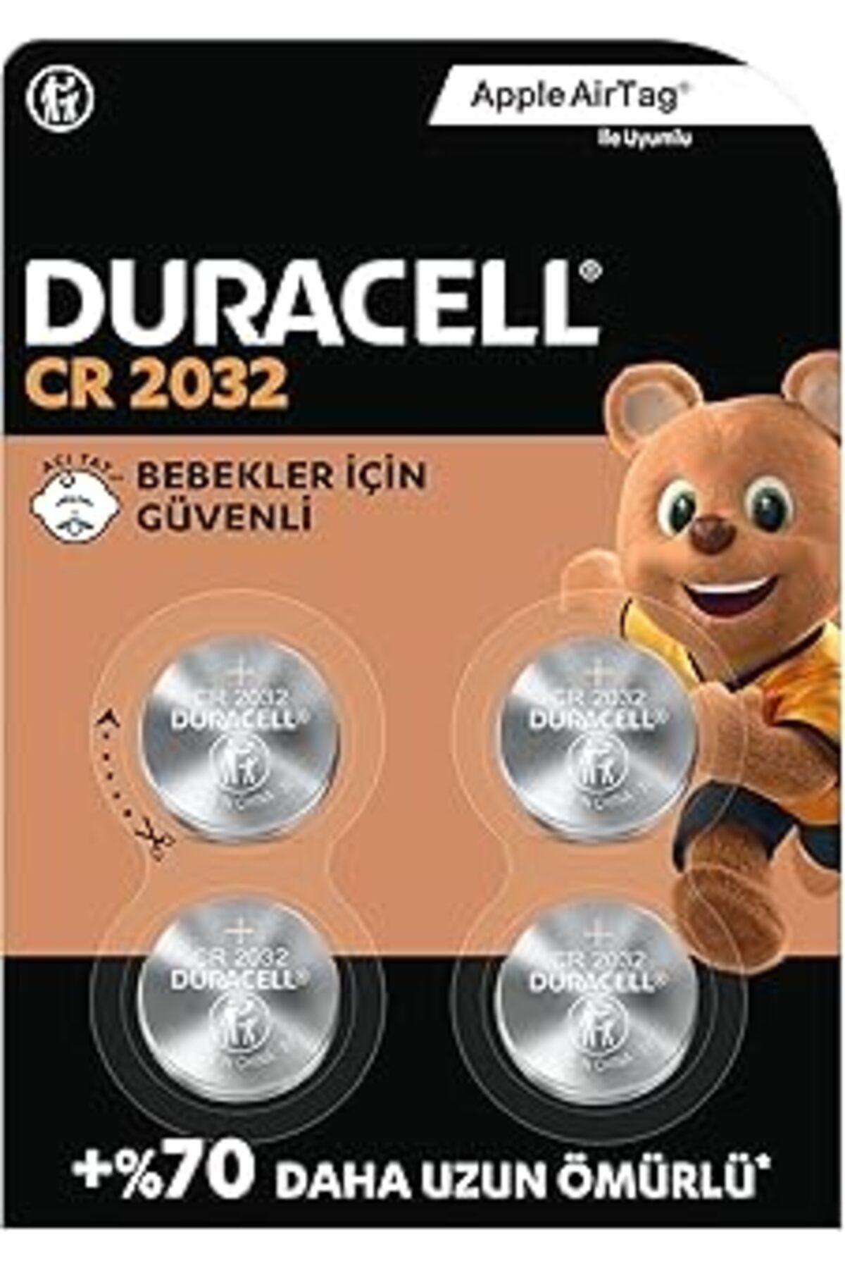 Roses Store Cr 2032 Lityum Düğme Pil (4’Lü Paket) 3V, (Cr2032)
