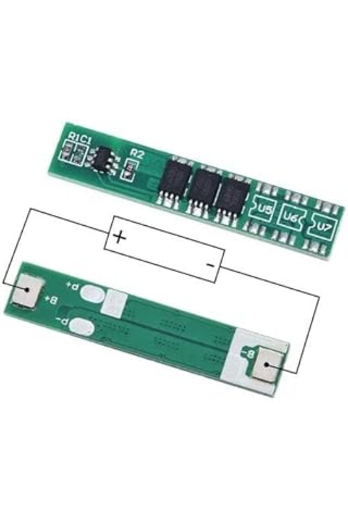 Pazarcan Sanec 1S 4A 3.7V 18650 Li-Ion Lityum Pil Koruma Levhası 5A