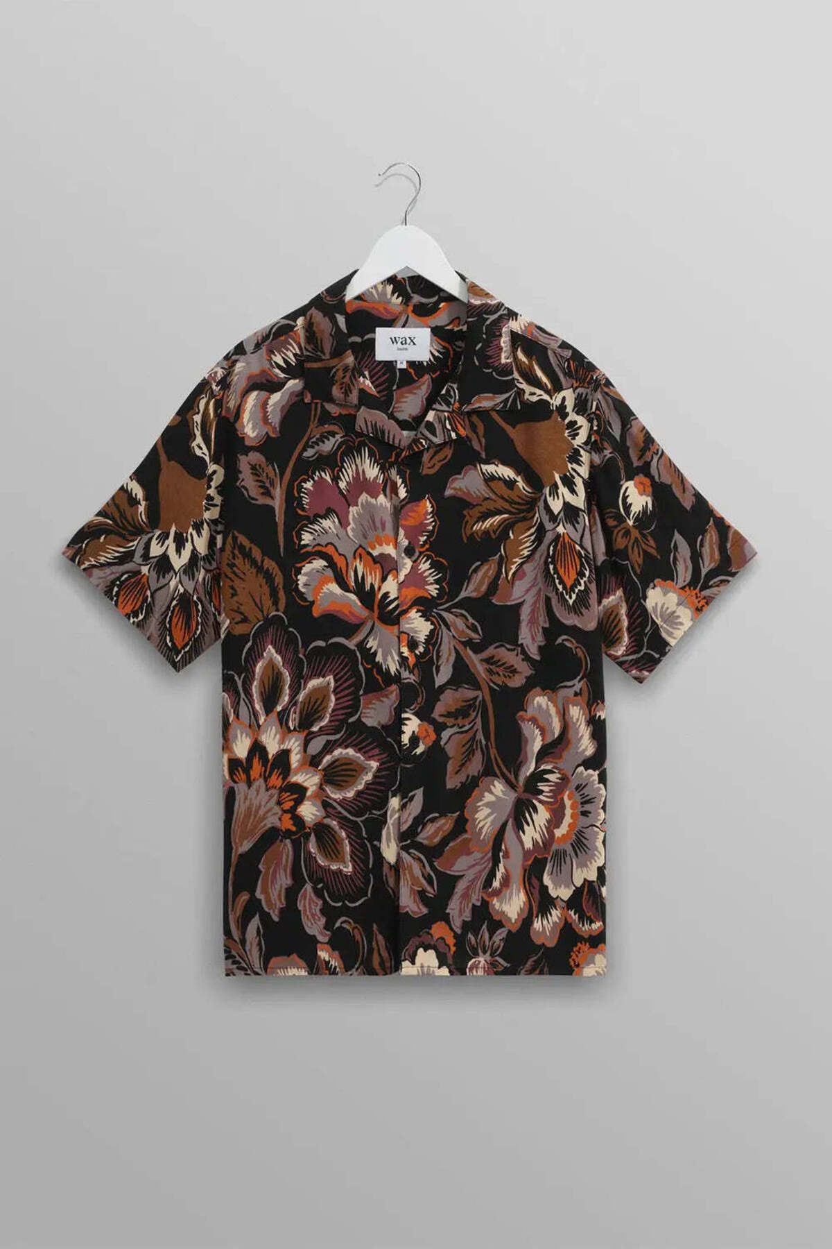 American Rag Cie Didcot S/S Gömlek - %100 FSC Sürdürülebilir Viskoz, Kamp Yaka, Düz Kenar