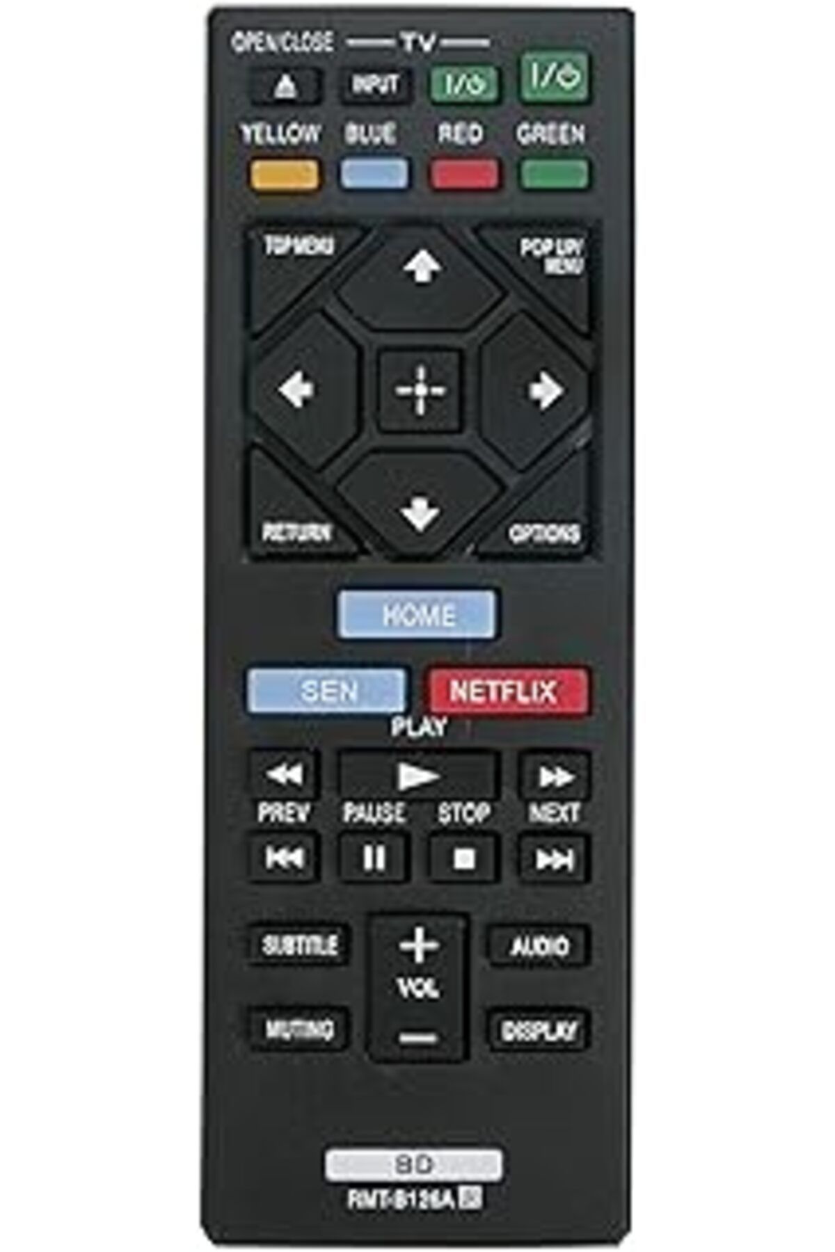 Qedii Vinabty B126 A New Uzaktan Kumanda Rmt-B126 A Uyum Blu-Ray Dvd Player Bdpbx120/Bdp-Bx120/Bdps3200/B