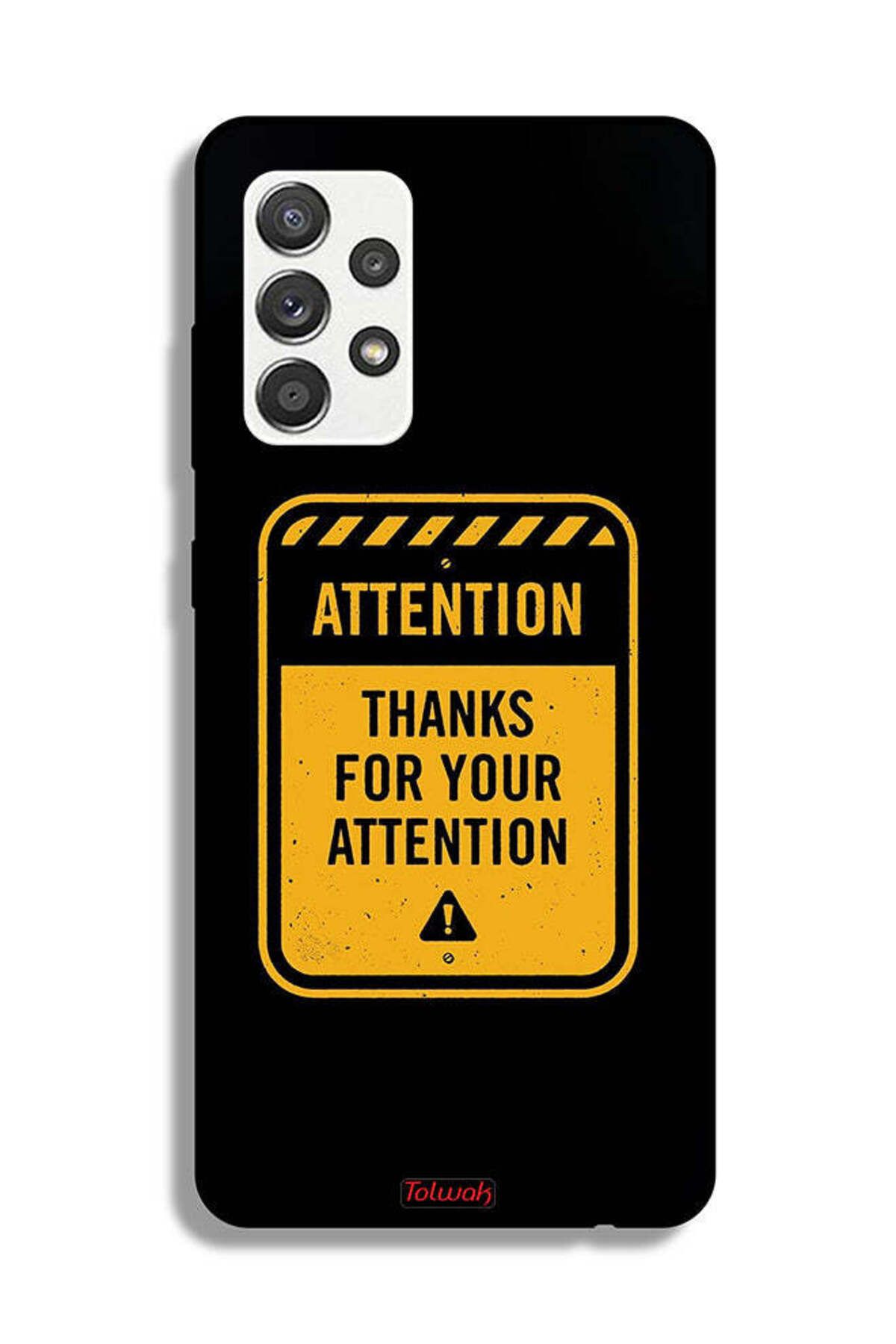 Tolwak-Samsung Galaxy M32 5G Protective Case Cover Thanks For Attention 1