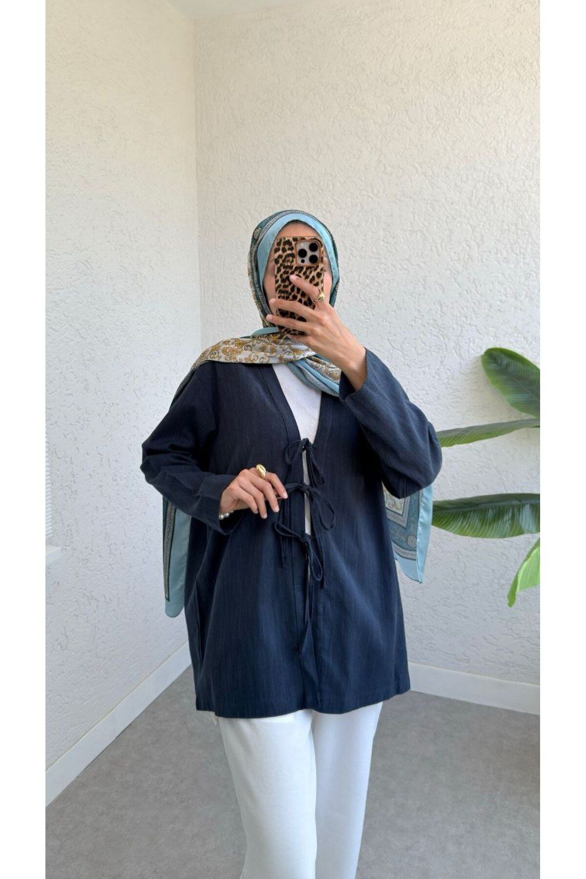 BisuModa KİMONO BAĞLAMALI TECEL KUMAŞ