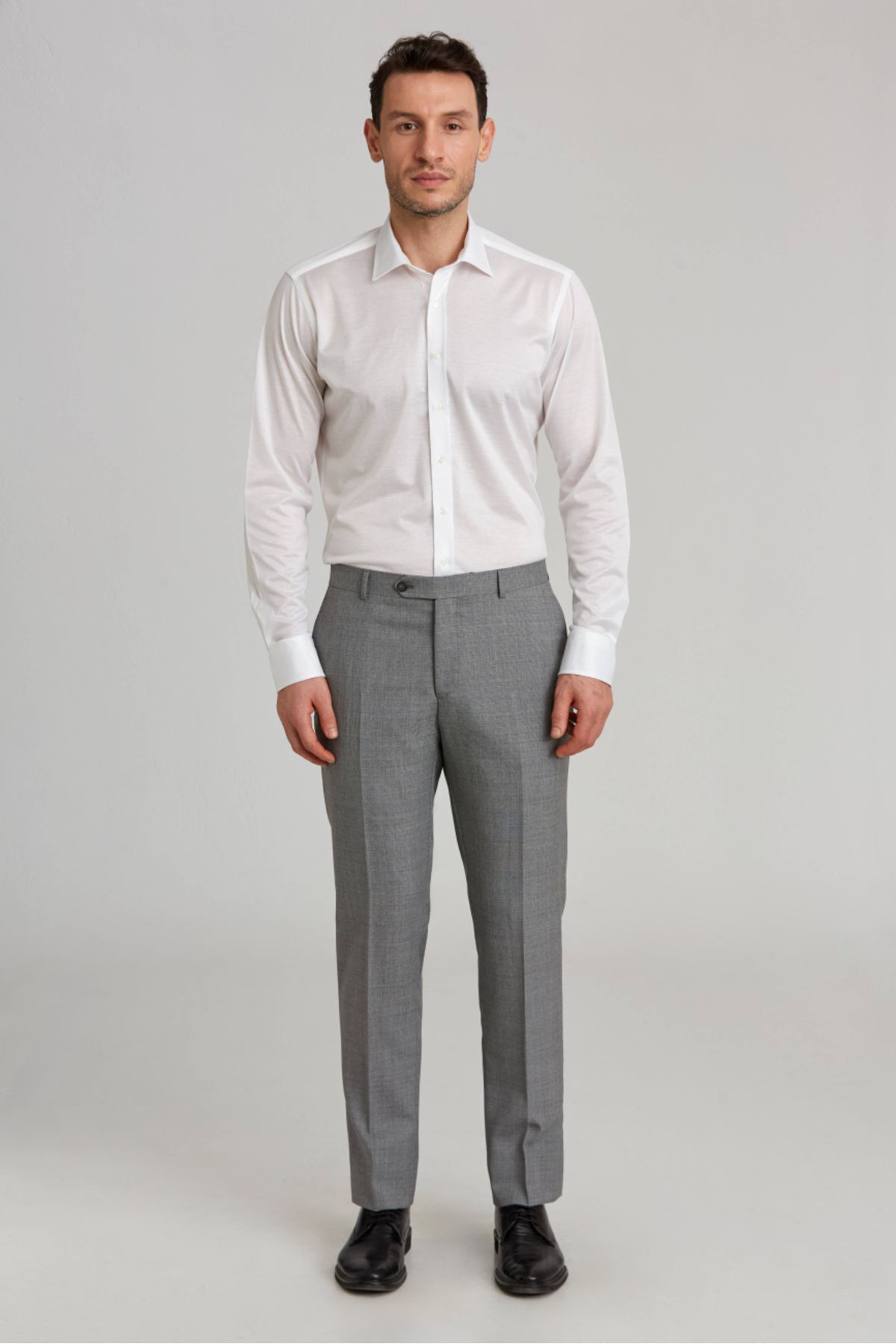 Bisse Regular Fit Gri Klasik Erkek Pantolon