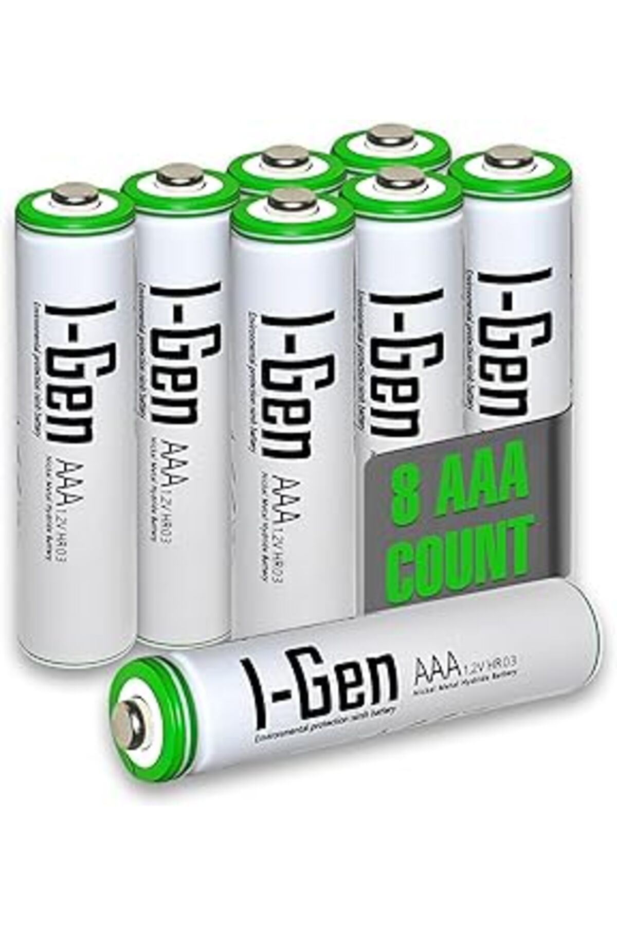 Roses Store I-Gen B109 8 Adet Aaa 900 Mah Şarj Edilebilir İnce Kalem Pil 1.2V Ni-Mh Şarjlı Pil