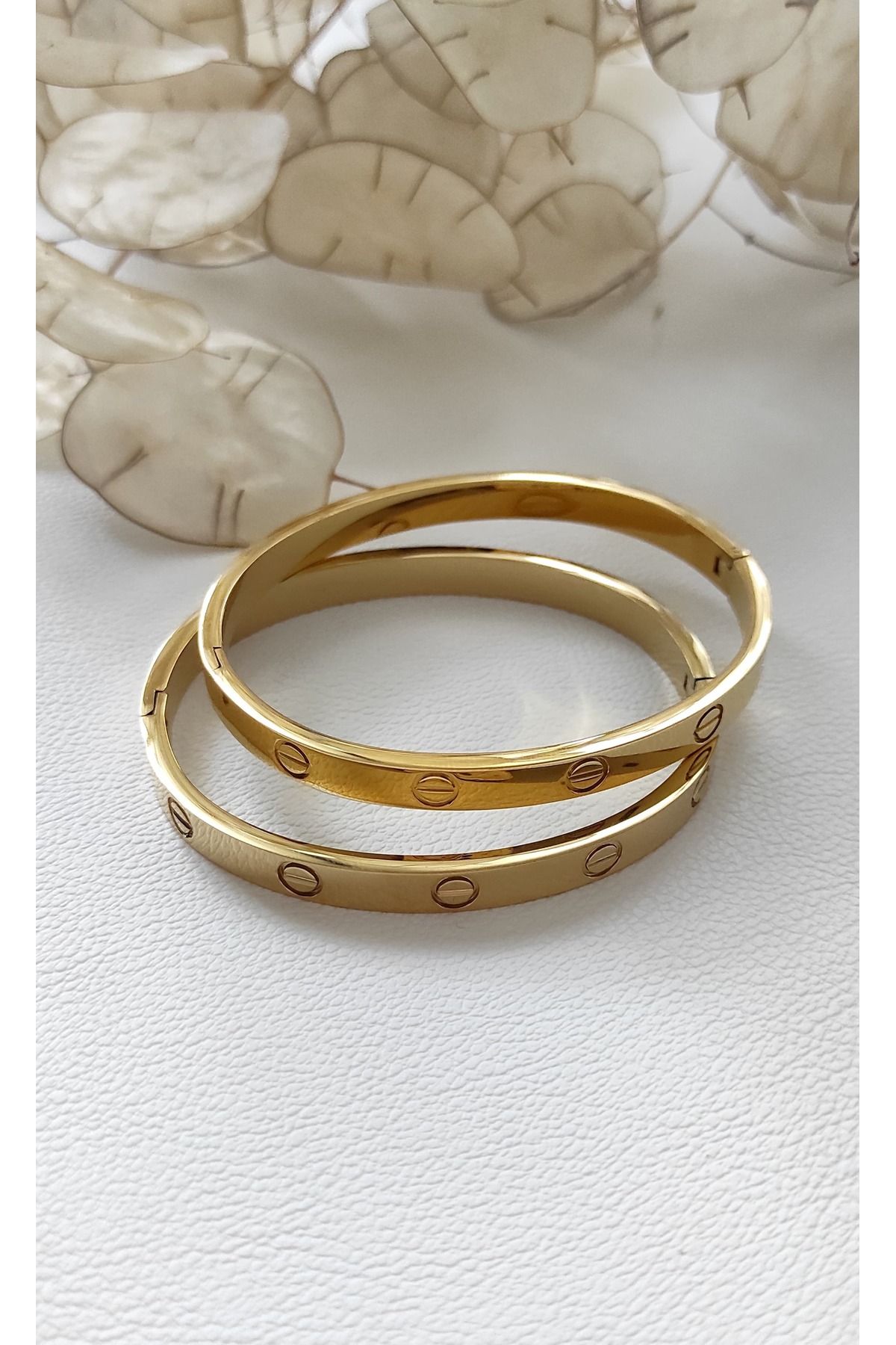 MODA Çelik CRT 60 mm Gold Taşsız Kelepçe