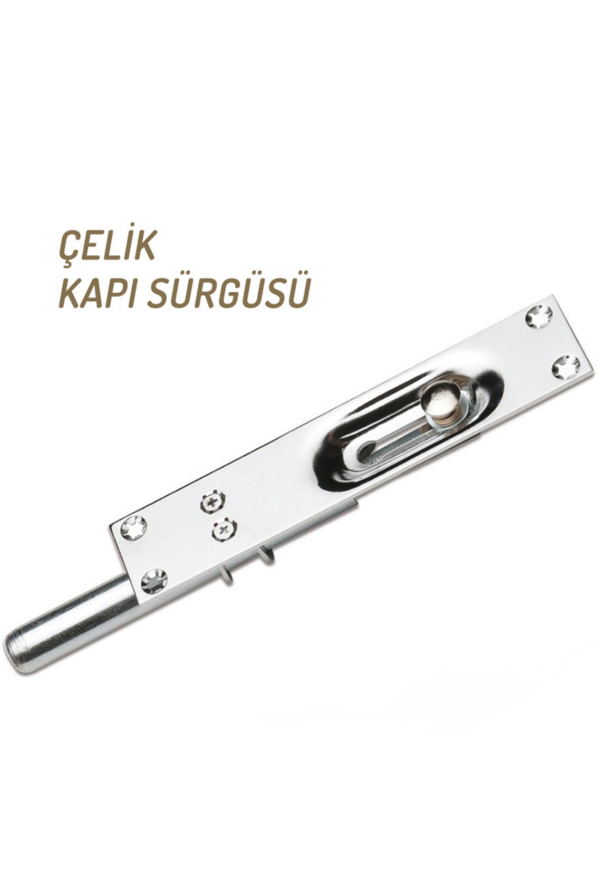 BADESKA YAPİ GÖMME ÇELİK KAPI SÜRGÜSÜ 14 CM