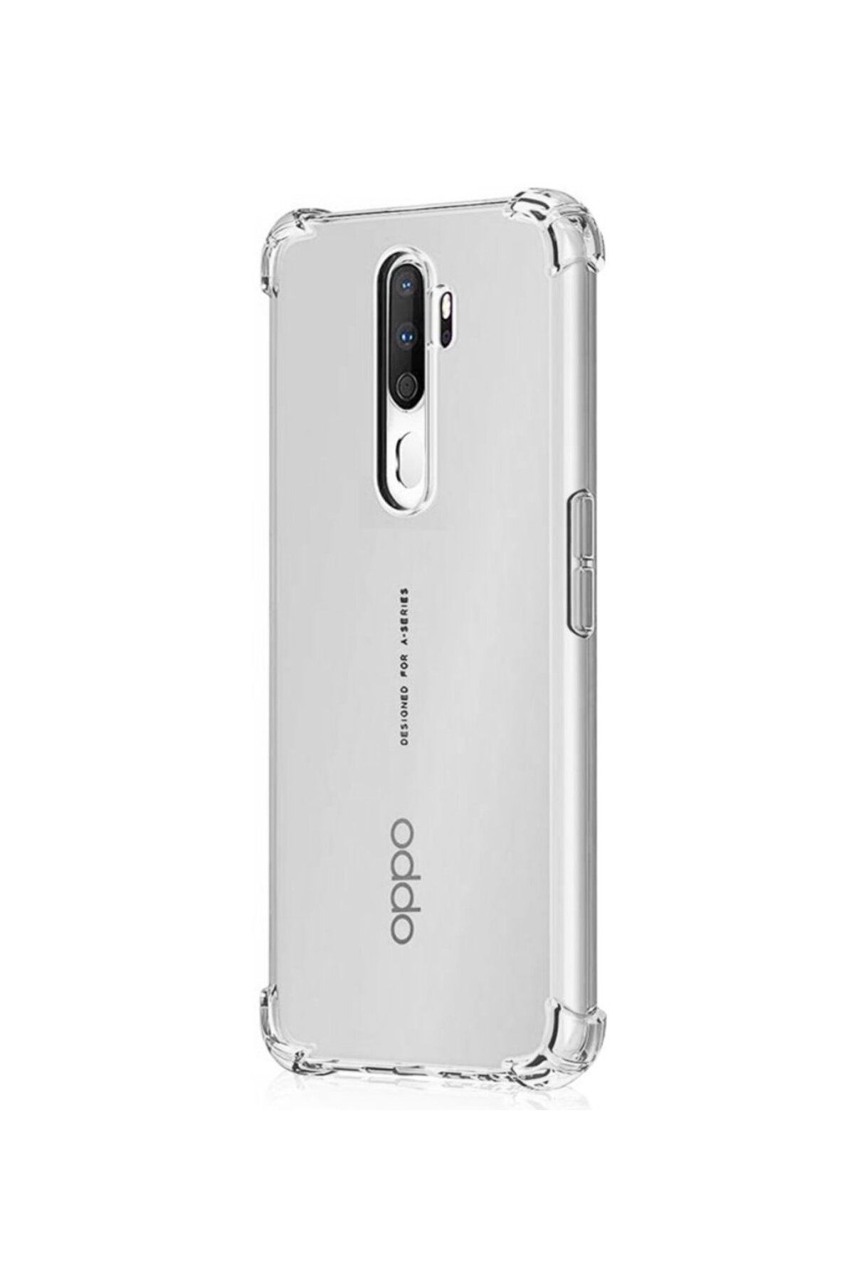 Ehr. Oppo A5-A9 2020 Uyumlu Darbe Önleyici Sararmaya Dayanıklı Airbag Korumalı Ultra Slim TPU Şeffaf Sili