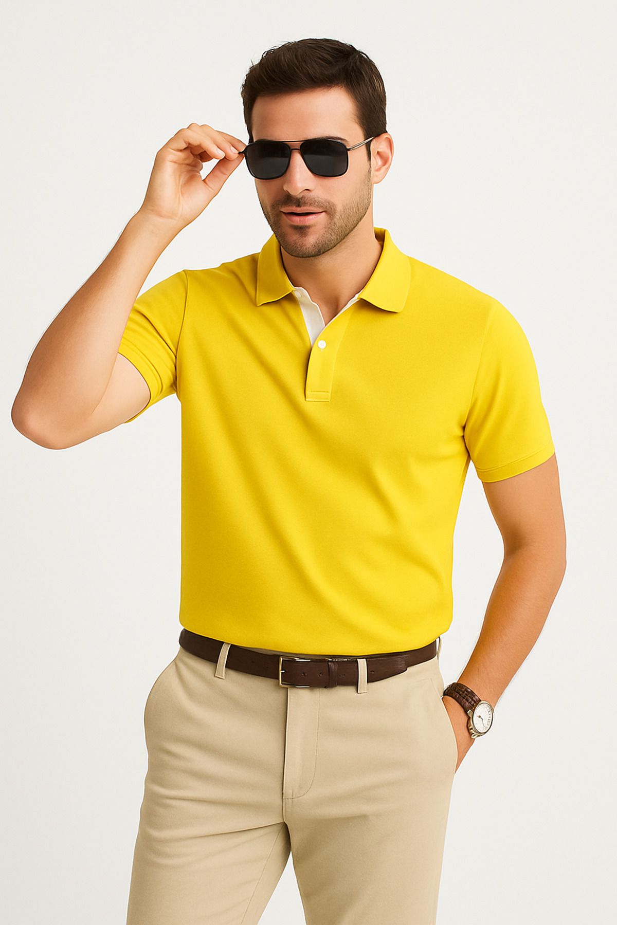 UOMOPARK 2127-2 Cool Touch Polo Erkek Regular Fıt Yazlık Tişört