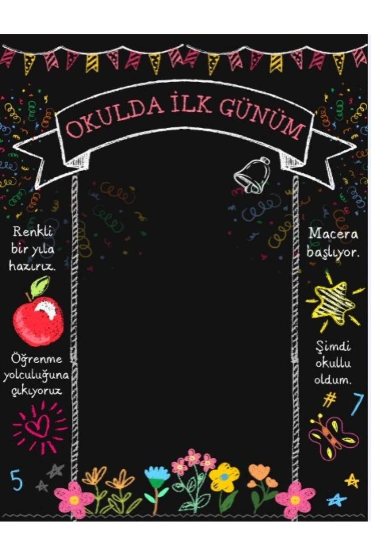 PROMISEBACKDROP2 OKULDA İLK GÜNÜM 150x200 KUMAŞ PANO OKUL ETKİNLİK