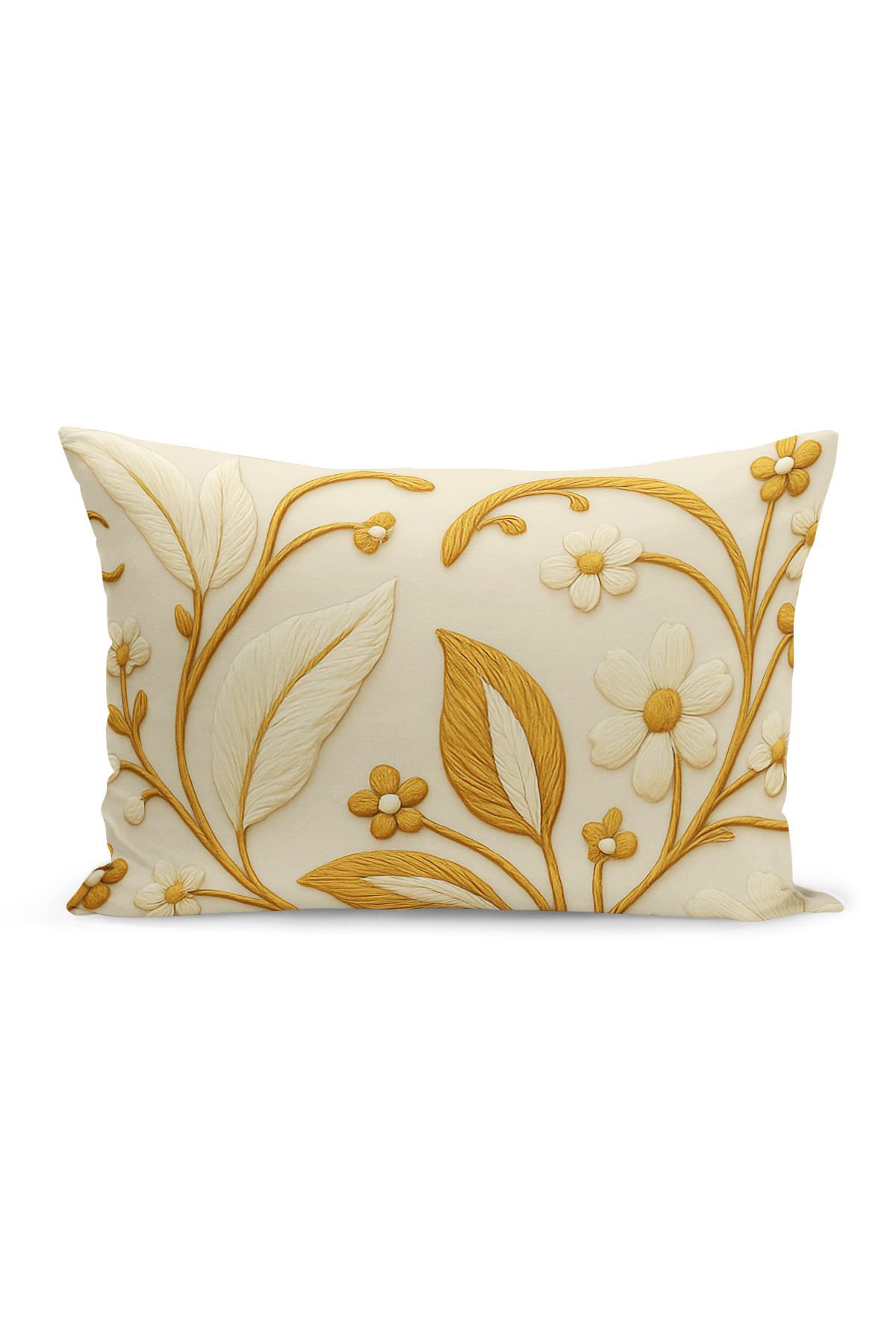Bertille Home-Set de 3 huse de pernă cu imprimare digitală pe două părți (aspect de broderie cu model de puncție) 5