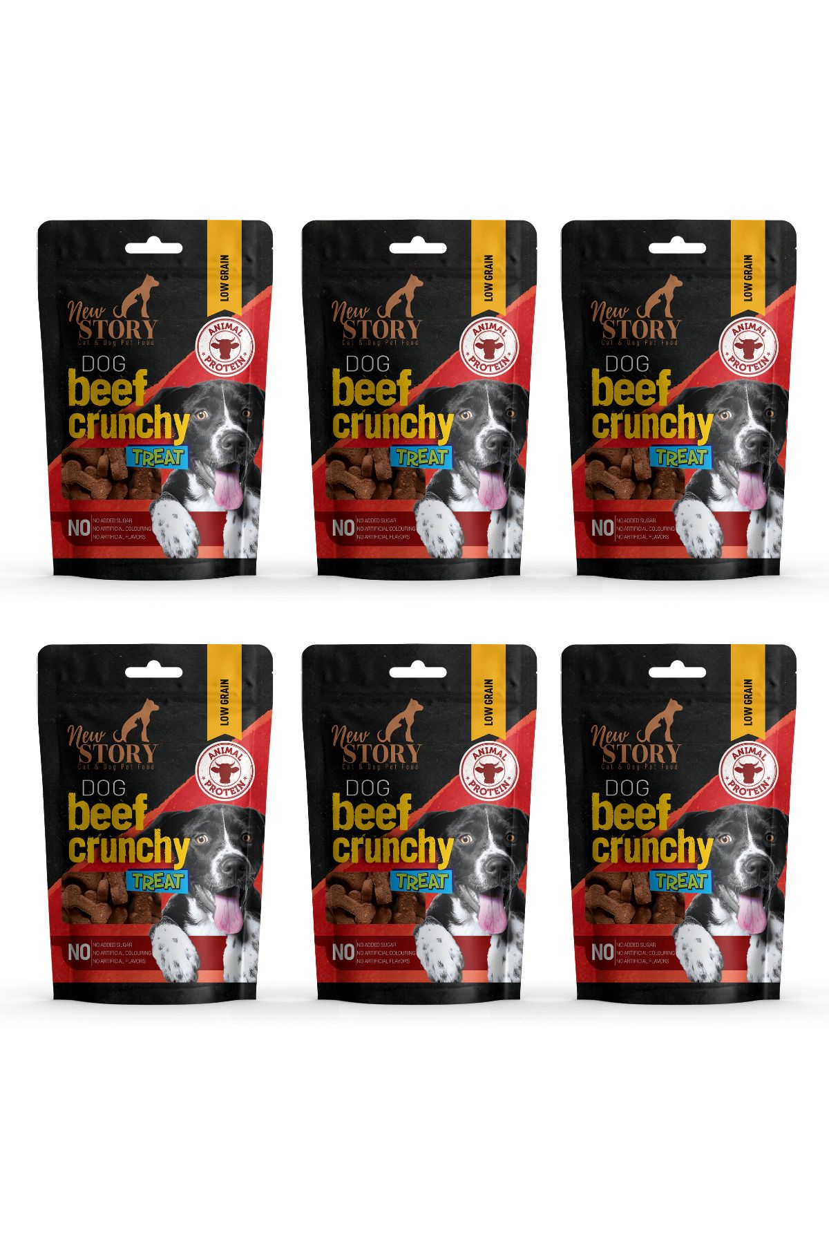 New Story Dog Beef Crunchy 6x80Gr. Biftekli, Köpek Ödül Maması