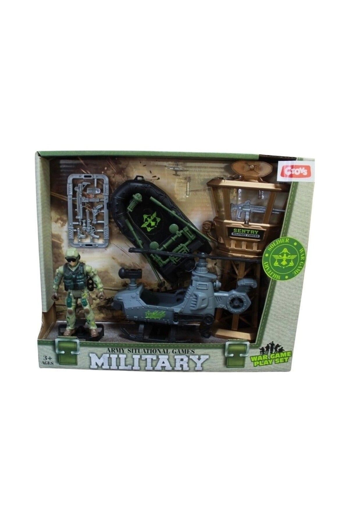 ctoy Oyuncak Uçaklı Asker Seti F14-2A
