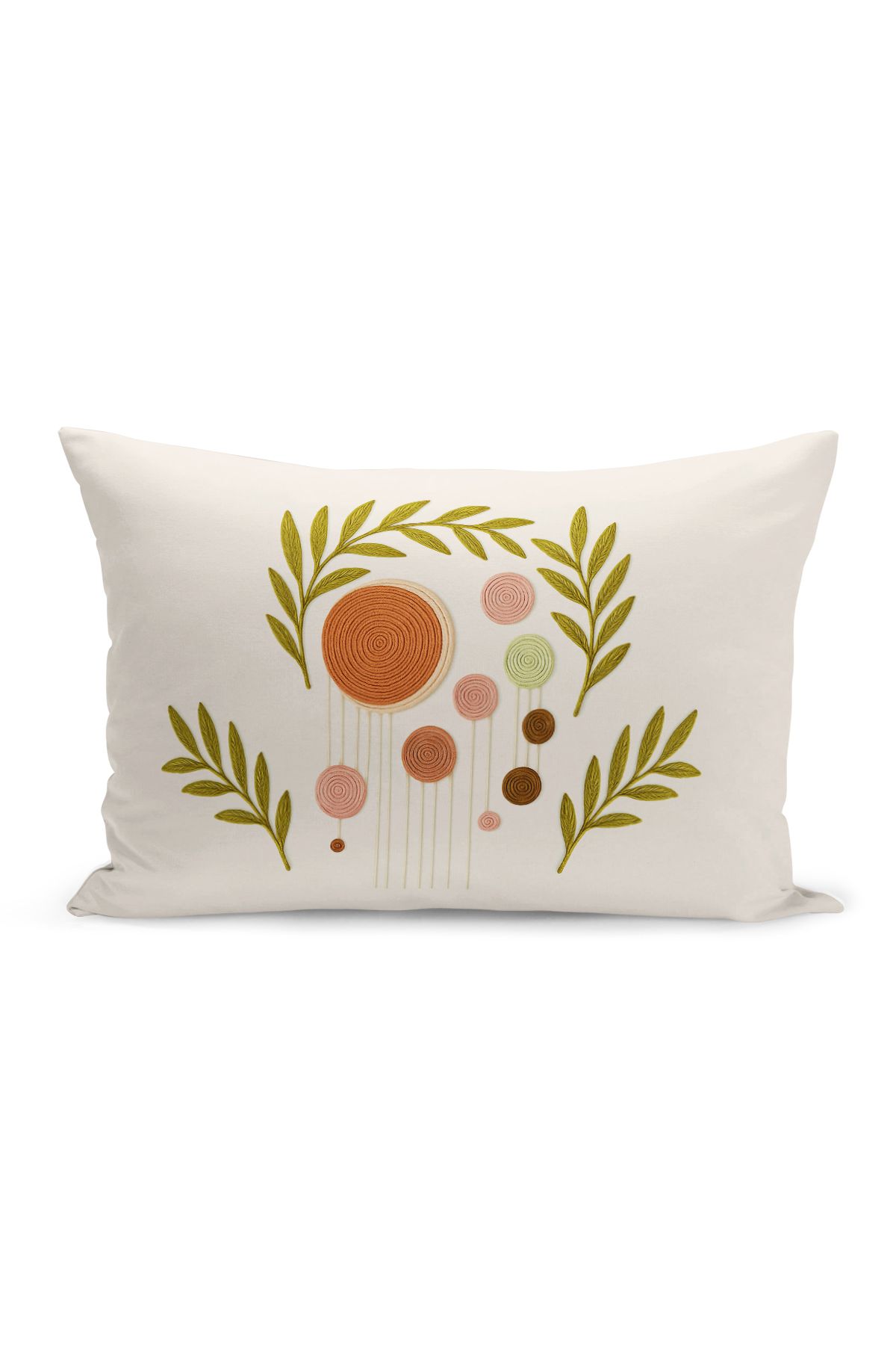 Bertille Home-Set de 3 huse de pernă cu imprimare digitală pe două părți (aspect de broderie cu model de puncție) 5