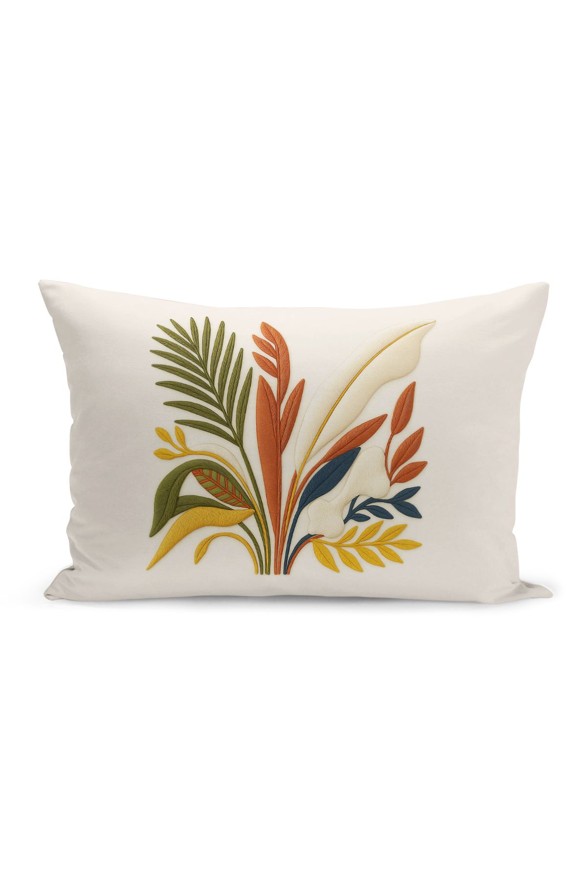 Bertille Home-Set de 3 huse de pernă cu imprimare digitală pe două părți (aspect de broderie cu model de puncție) 5