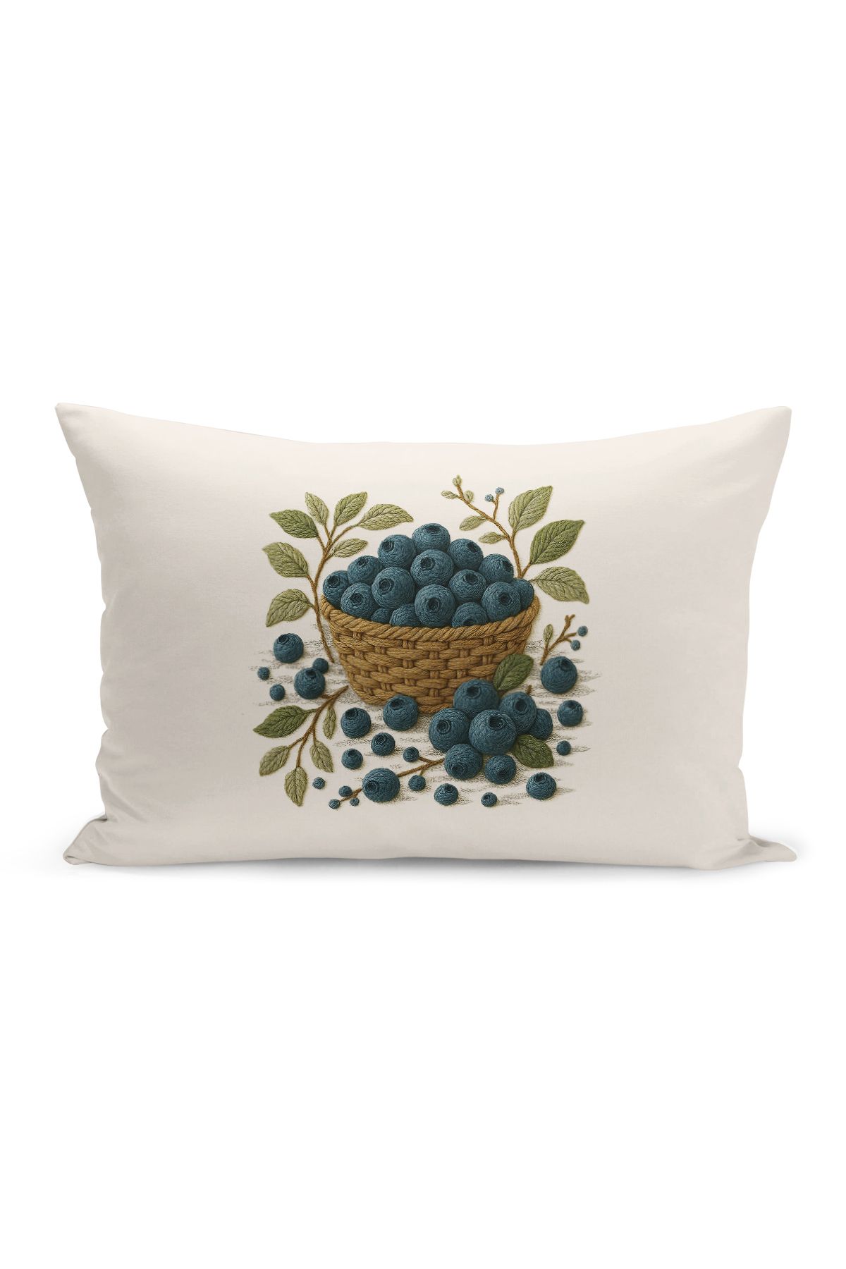 Bertille Home-Set de 3 huse de pernă cu imprimare digitală pe două părți (aspect de broderie cu model de puncție) 5