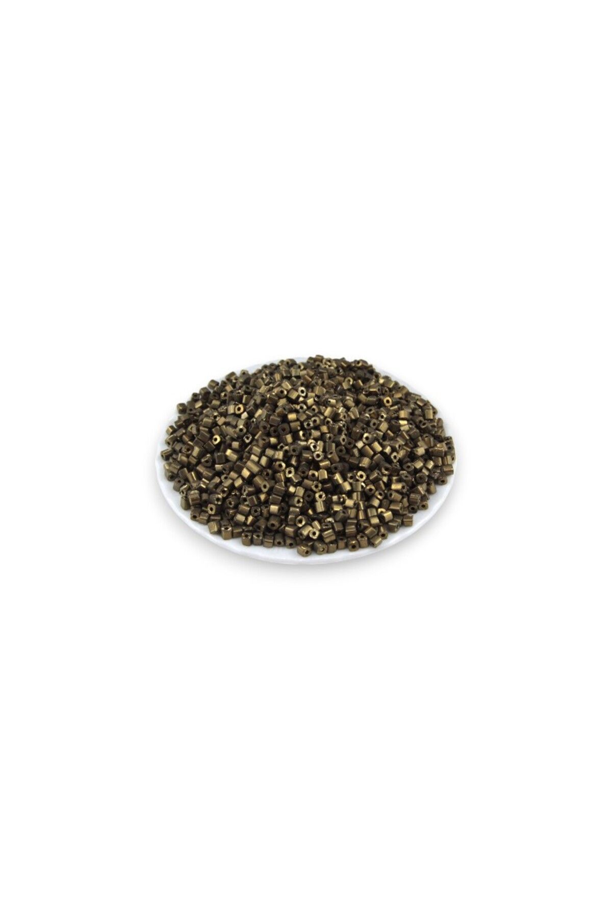 Serhat Aksesuar ve El İşçilik Bakır Kaplama 5x4 mm Büyük Kesme Boncuk 50 Gr