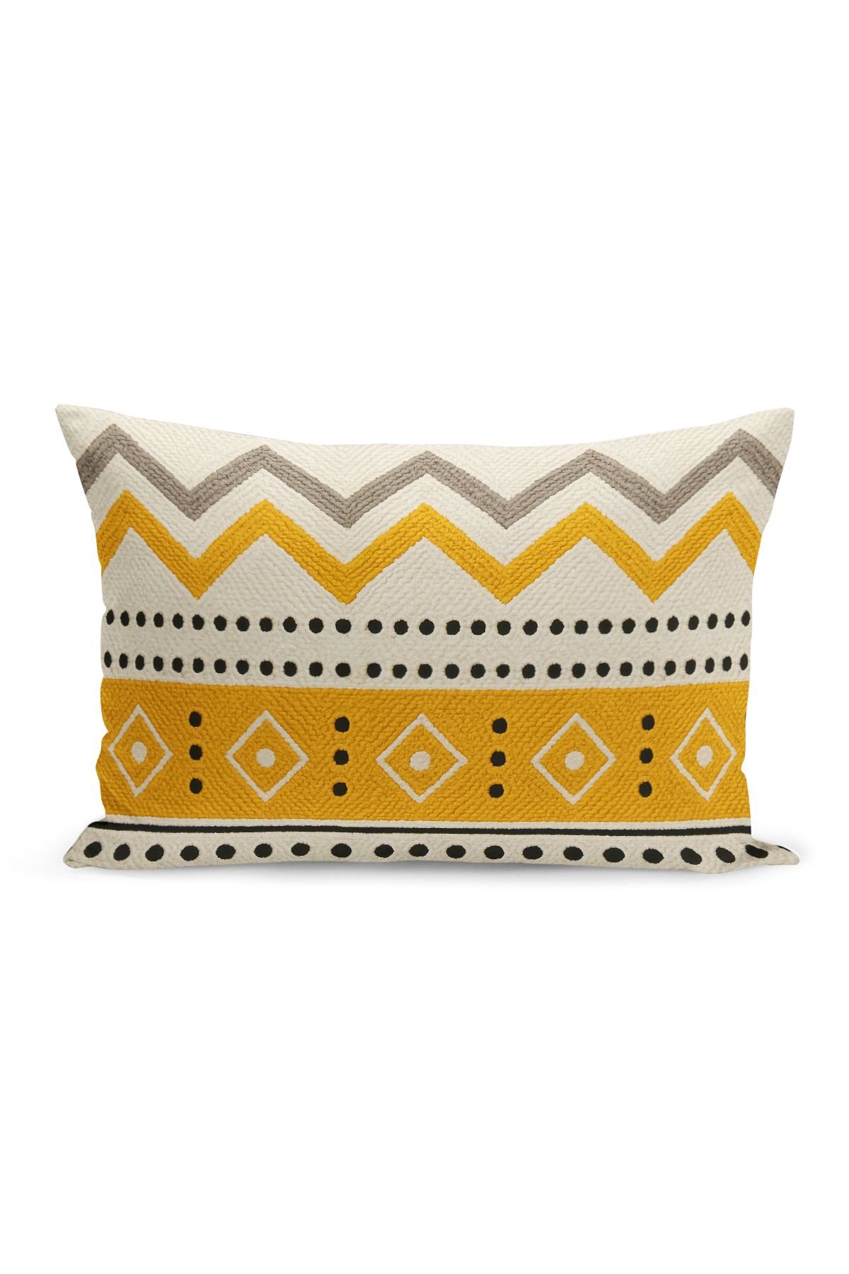Bertille Home-Set de 3 huse de pernă cu imprimare digitală pe două părți (aspect de broderie cu model de puncție) 5