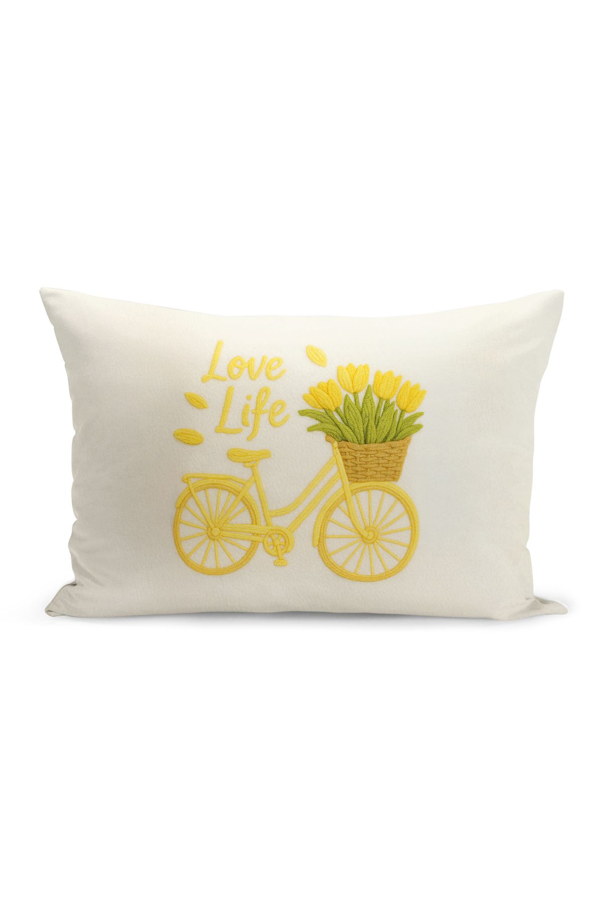 Bertille Home-Set de 3 huse de pernă cu imprimare digitală pe două părți (aspect de broderie cu model de puncție) 5