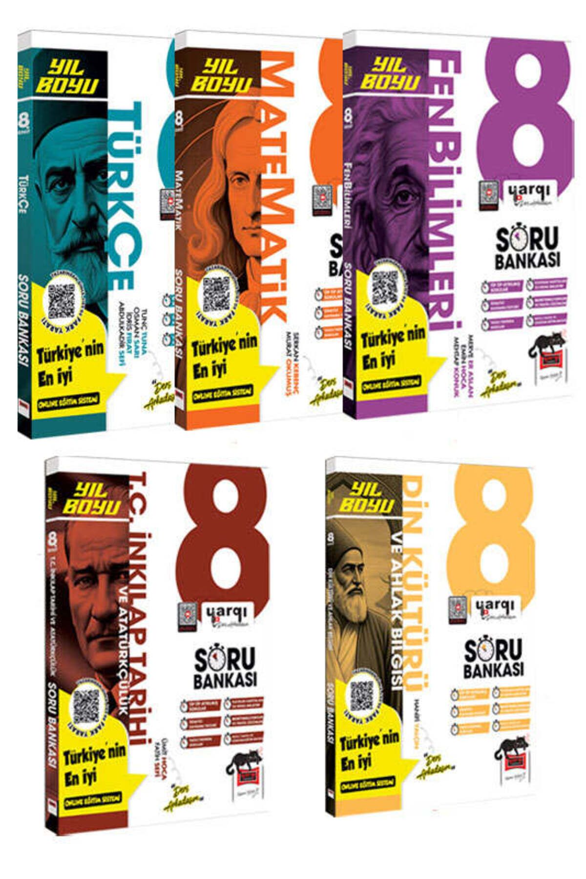 Yargı Yayınları Yargı Yayınları 8.Sınıf LGS 5 Ders 5 Kitap Yıl Boyu Soru Bankası Seti (5 Kitap)