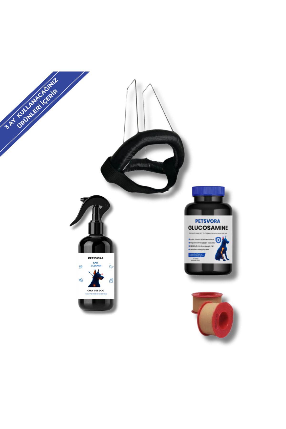 PTS STORE Doberman Kulak Dikleştirme Aparatı Set 2 (2-7 AY)
