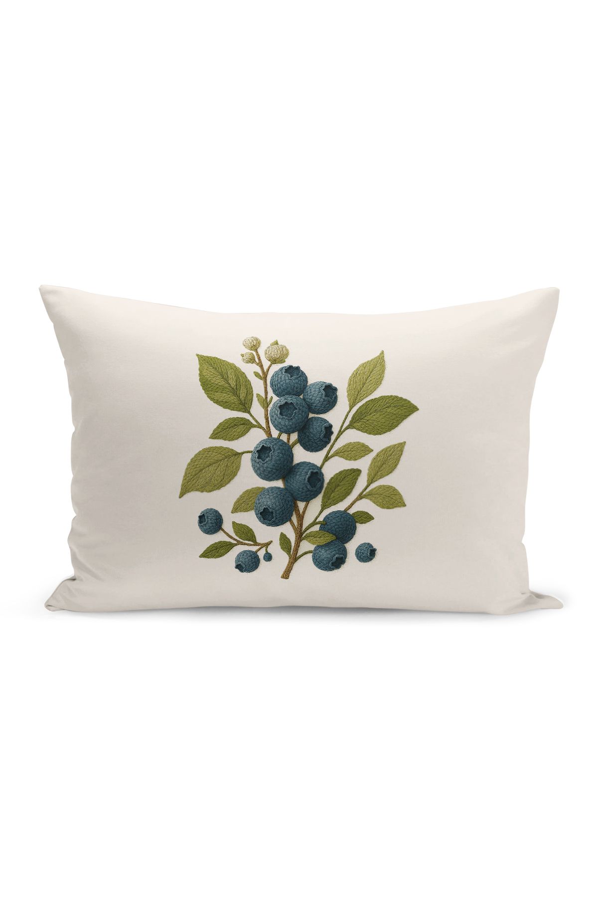 Bertille Home-Set de 3 huse de pernă cu imprimare digitală pe două părți (aspect de broderie cu model de puncție) 5