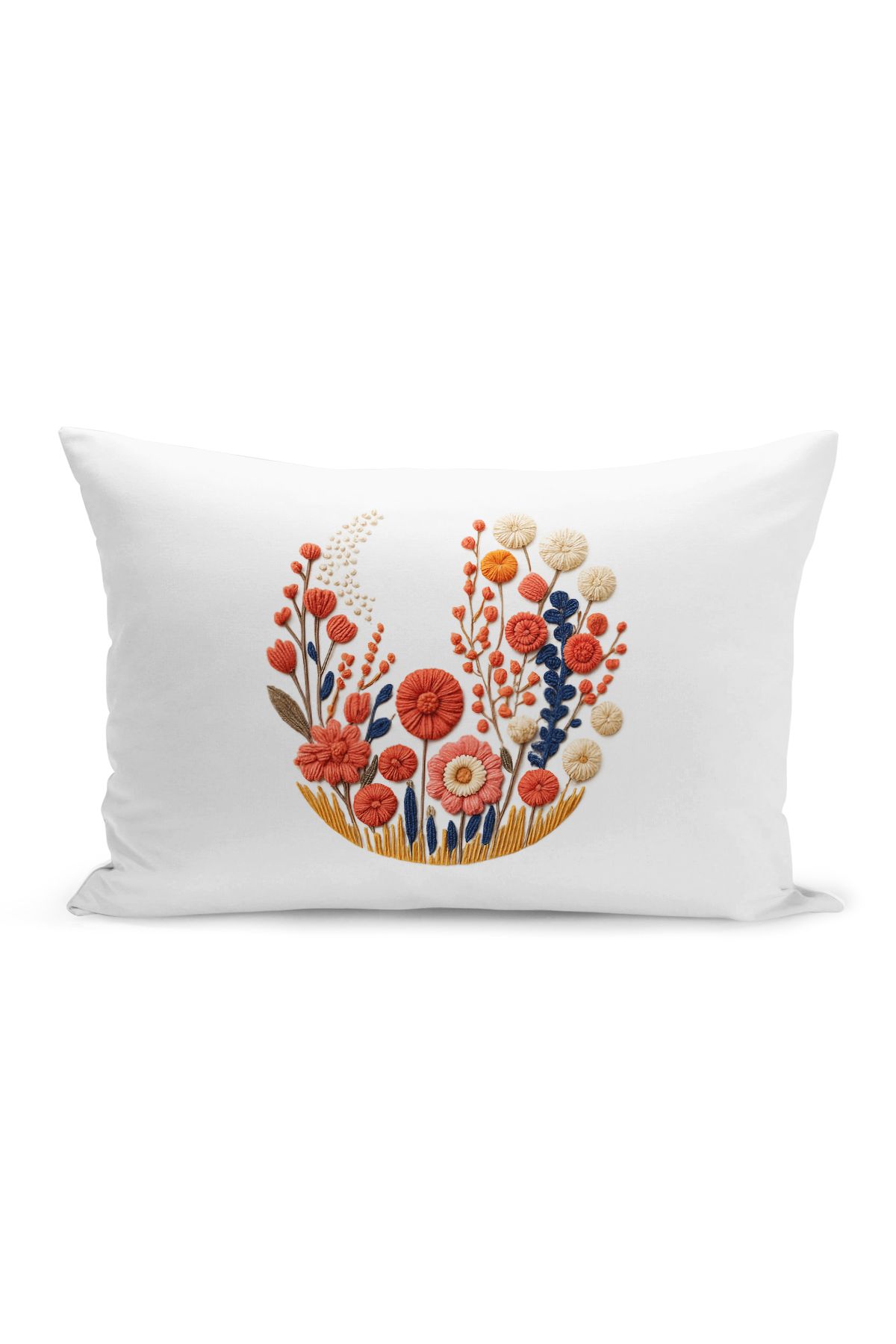 Bertille Home-Set de 3 huse de pernă cu imprimare digitală pe două părți (aspect de broderie cu model de puncție) 5