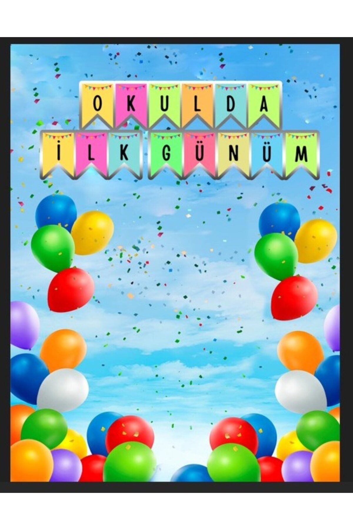 PROMISEBACKDROP2 OKULDA İLK GÜNÜM 150x200 KUMAŞ PANO OKUL ETKİNLİK