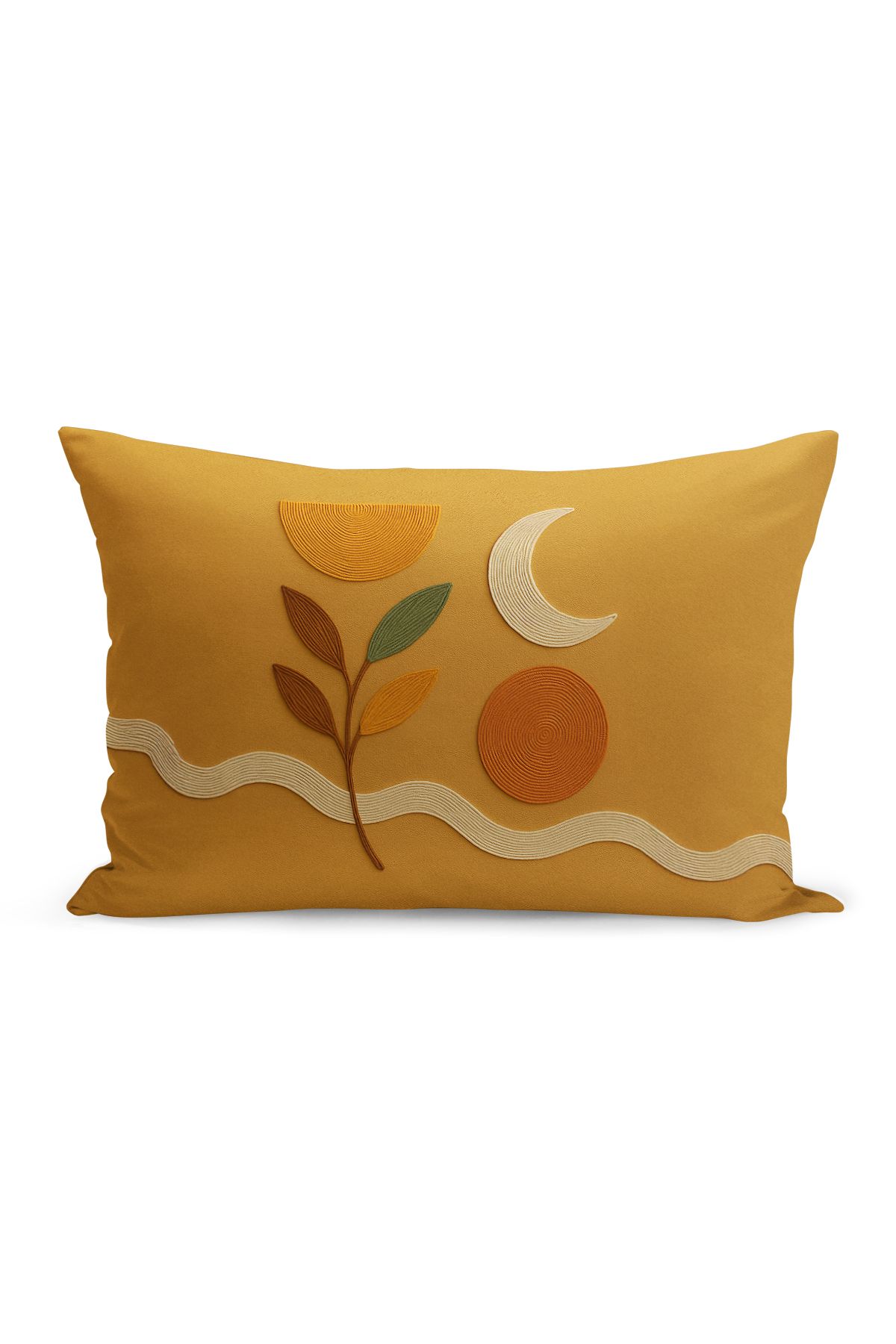 Bertille Home-Set de 3 huse de pernă cu imprimare digitală pe două părți (aspect de broderie cu model de puncție) 5