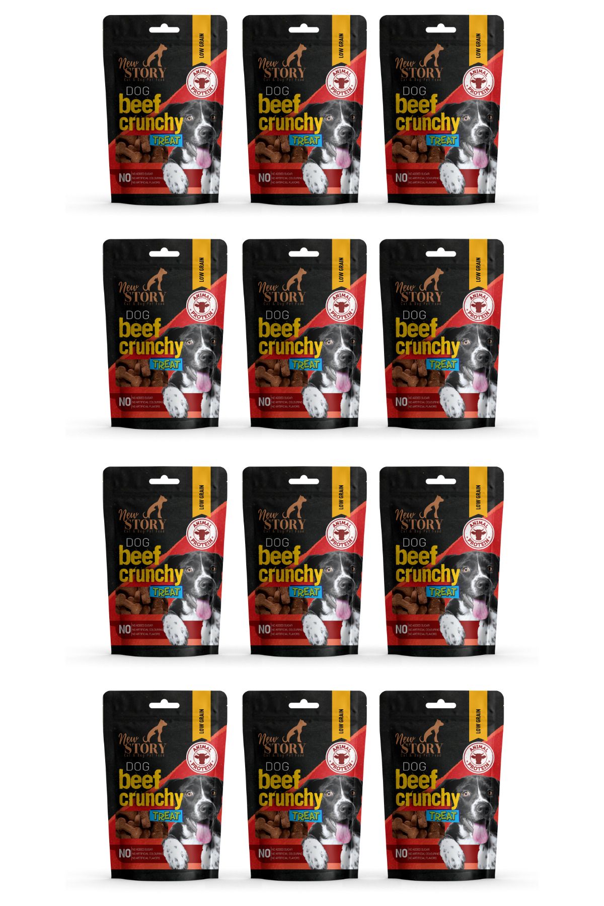 New Story Dog Beef Crunchy 12x80Gr. Biftekli, Köpek Ödül Maması