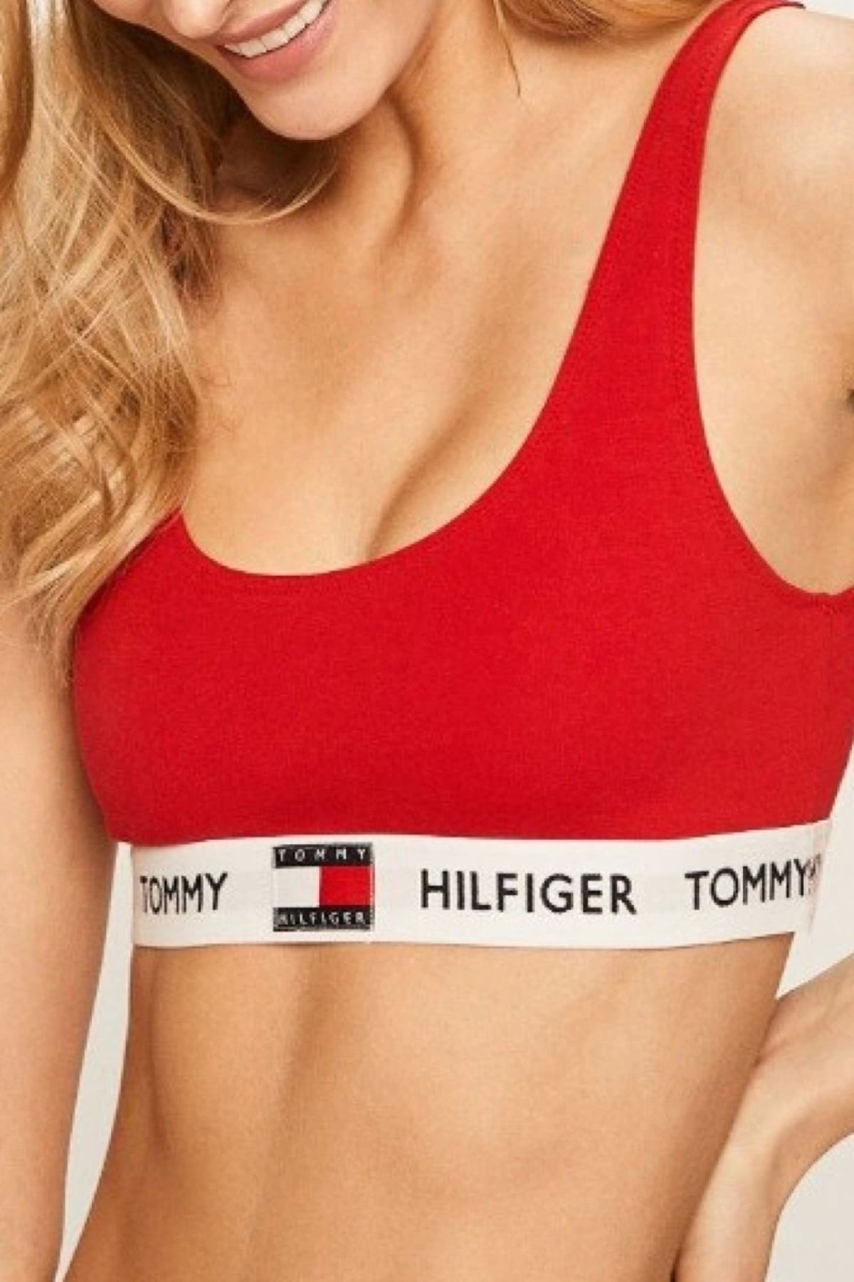 Tommy Hilfiger Unlıned Bralette (EXT. SIZE) Kadın Büstiyer Uw0uw05713xlg
