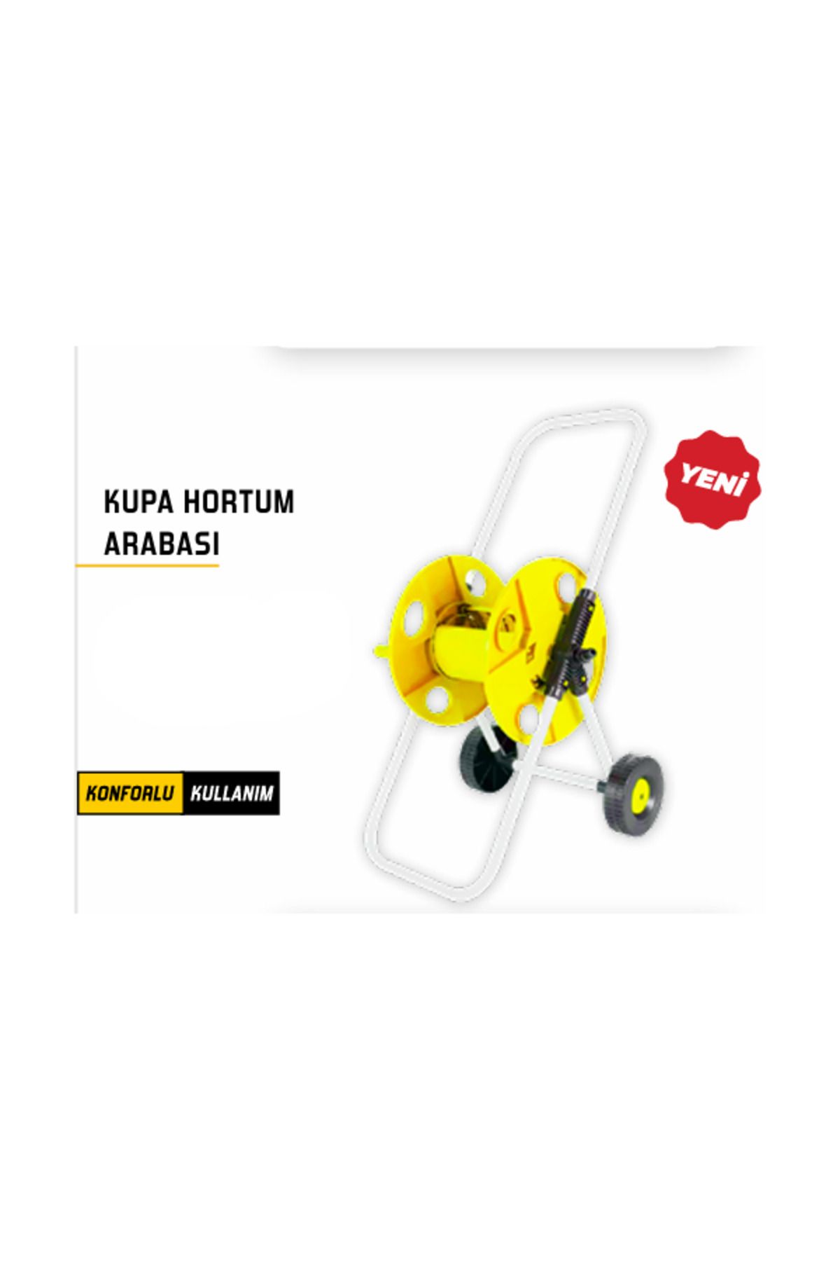 Kupa HORTUM TOPLAMA ARABASI TEKERLEKLİ