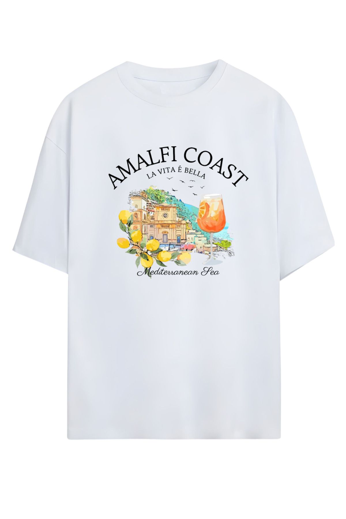 MAGORS GraffTee %100 Organik Pamuk Bisiklet Yaka Illustrasyon Baskılı Özel Tasarım T-shirt