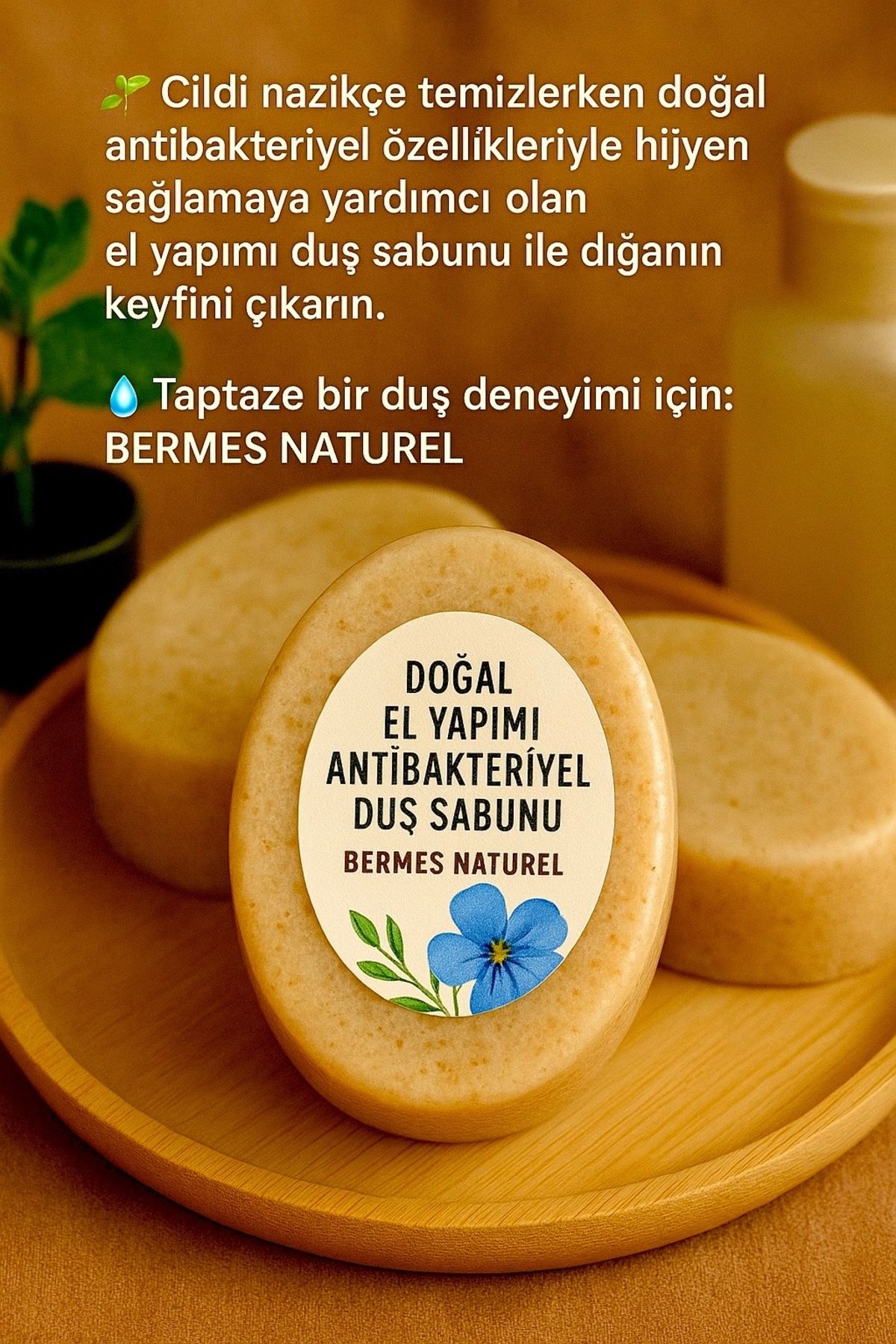 BERMES NATUREL Doğal el yapımı duş sabunu