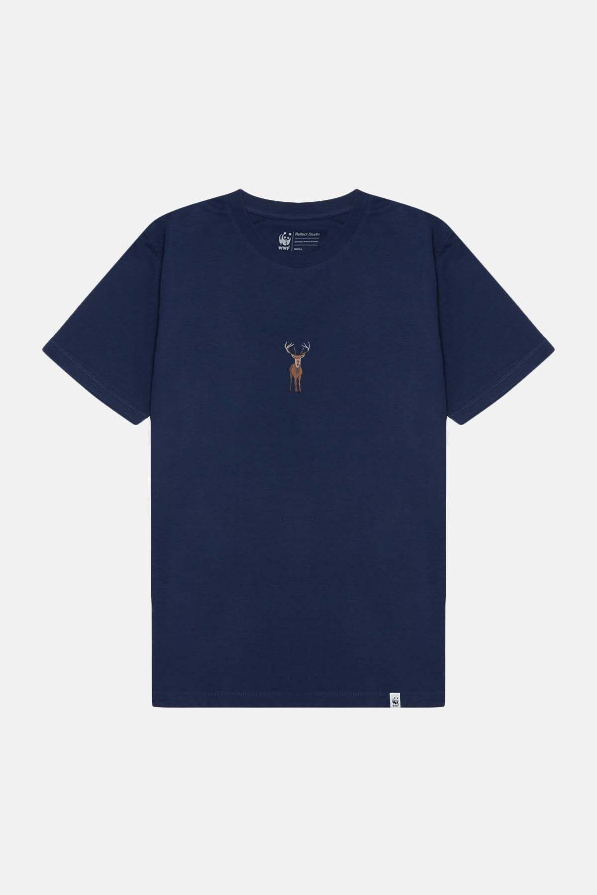 WWF Market Geyik Lightweight T-Shirt - Lacivert
