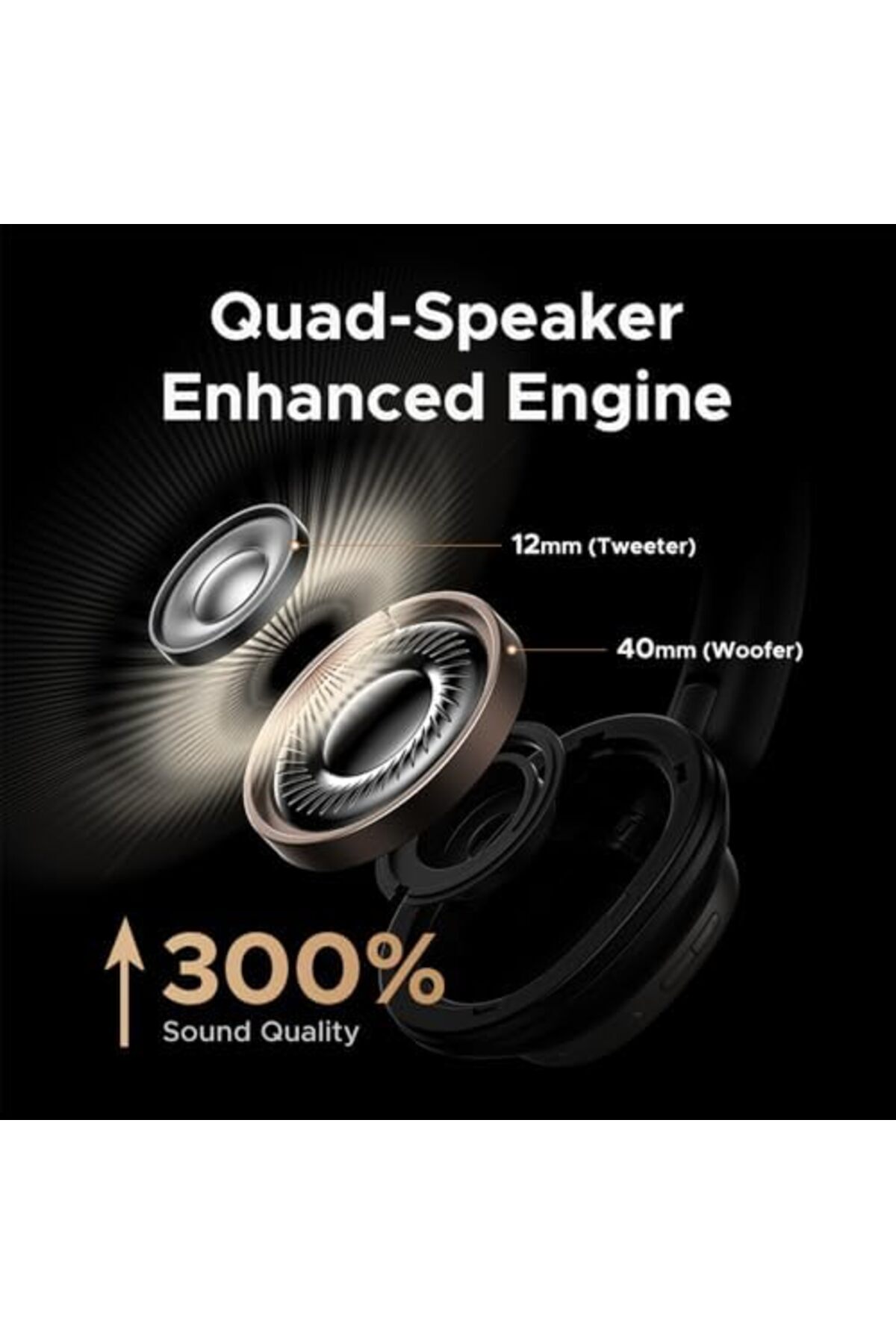 Ugreen-HiTune Max6 Headphones Wireless, 120H Playtime, Adaptive Noise Cancelling, Hi-Res Sound Bluet 4