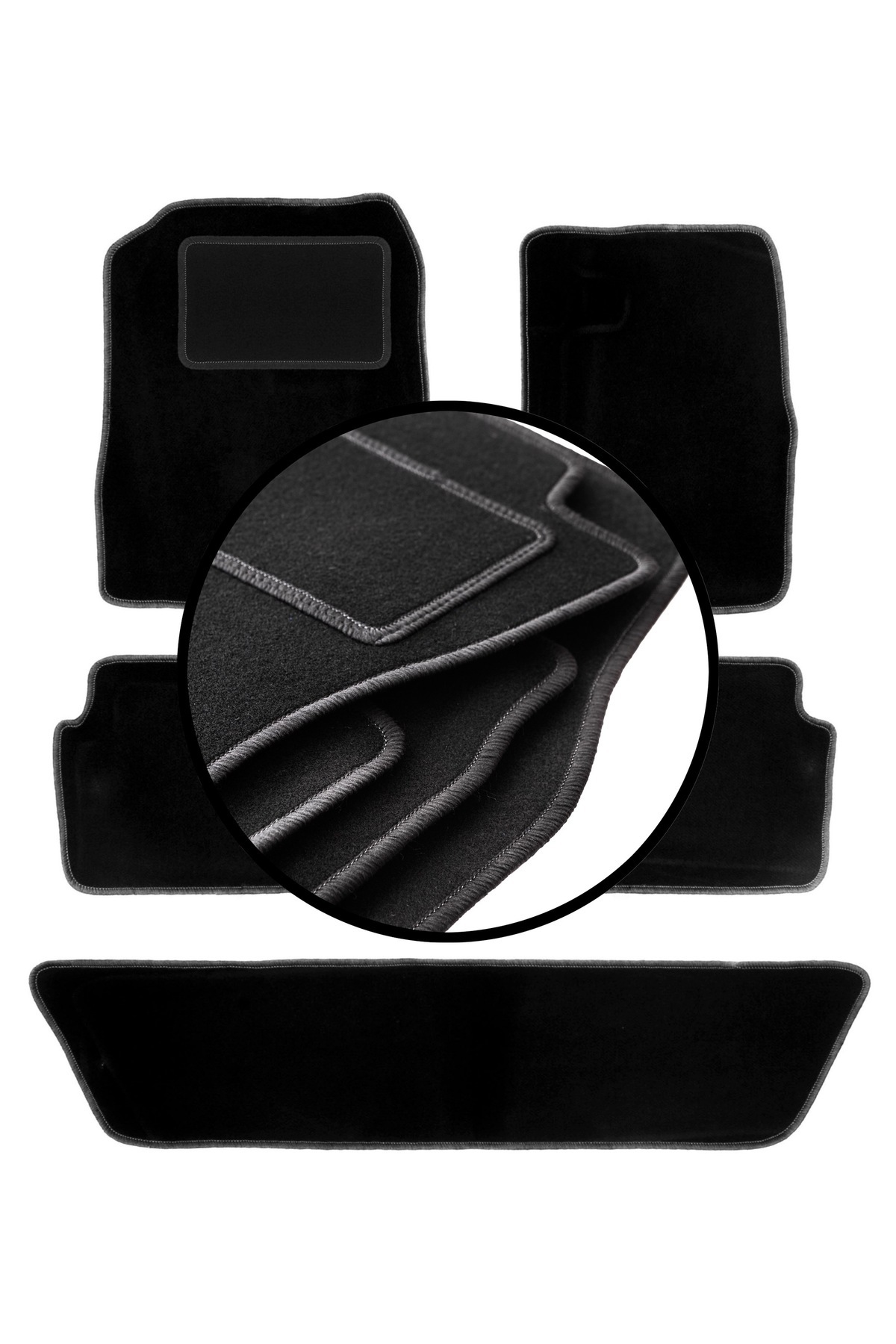 shumee-Complete set of velour floor mats for: Dodge Durango II SUV (2002-2010) 1