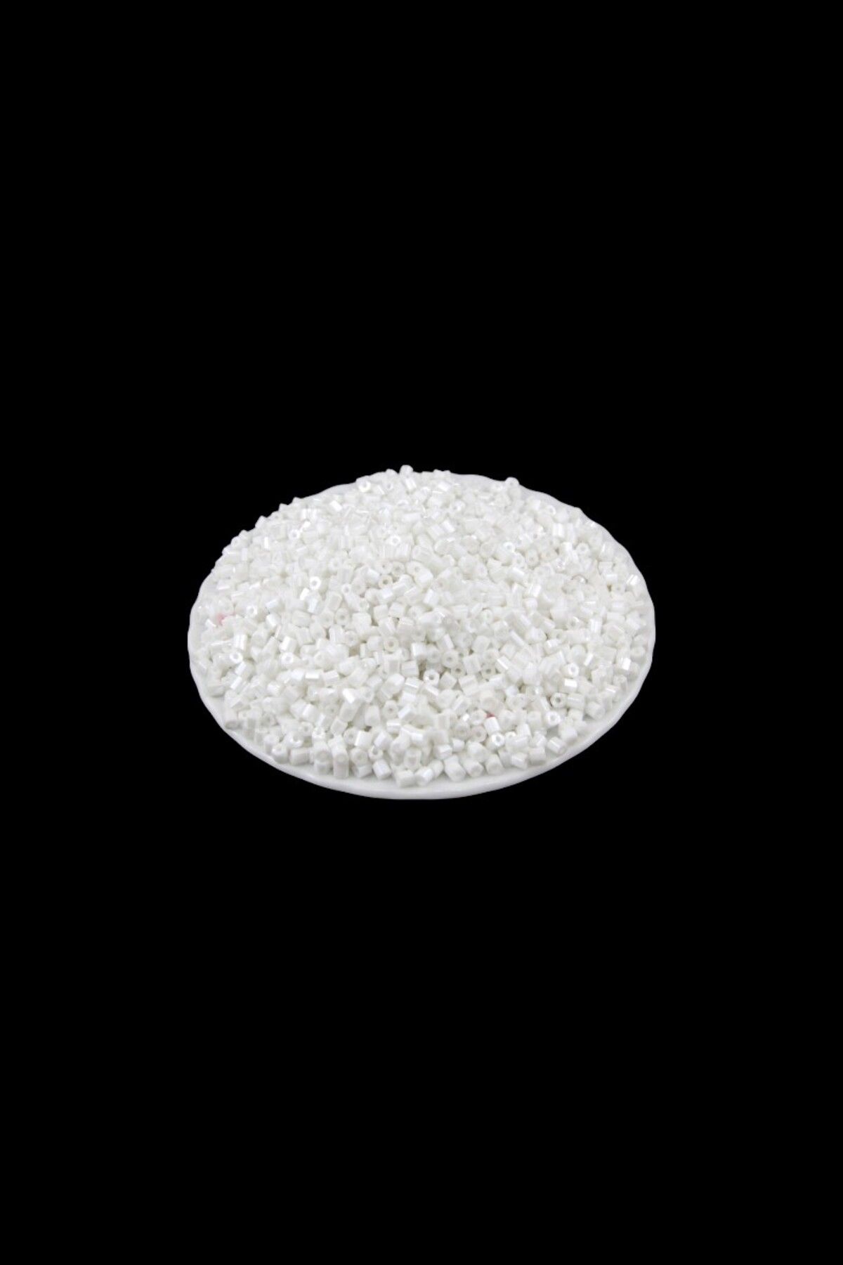 Serhat Aksesuar ve El İşçilik Süt Beyaz 5x4 mm Büyük Kesme Boncuk 50 Gr