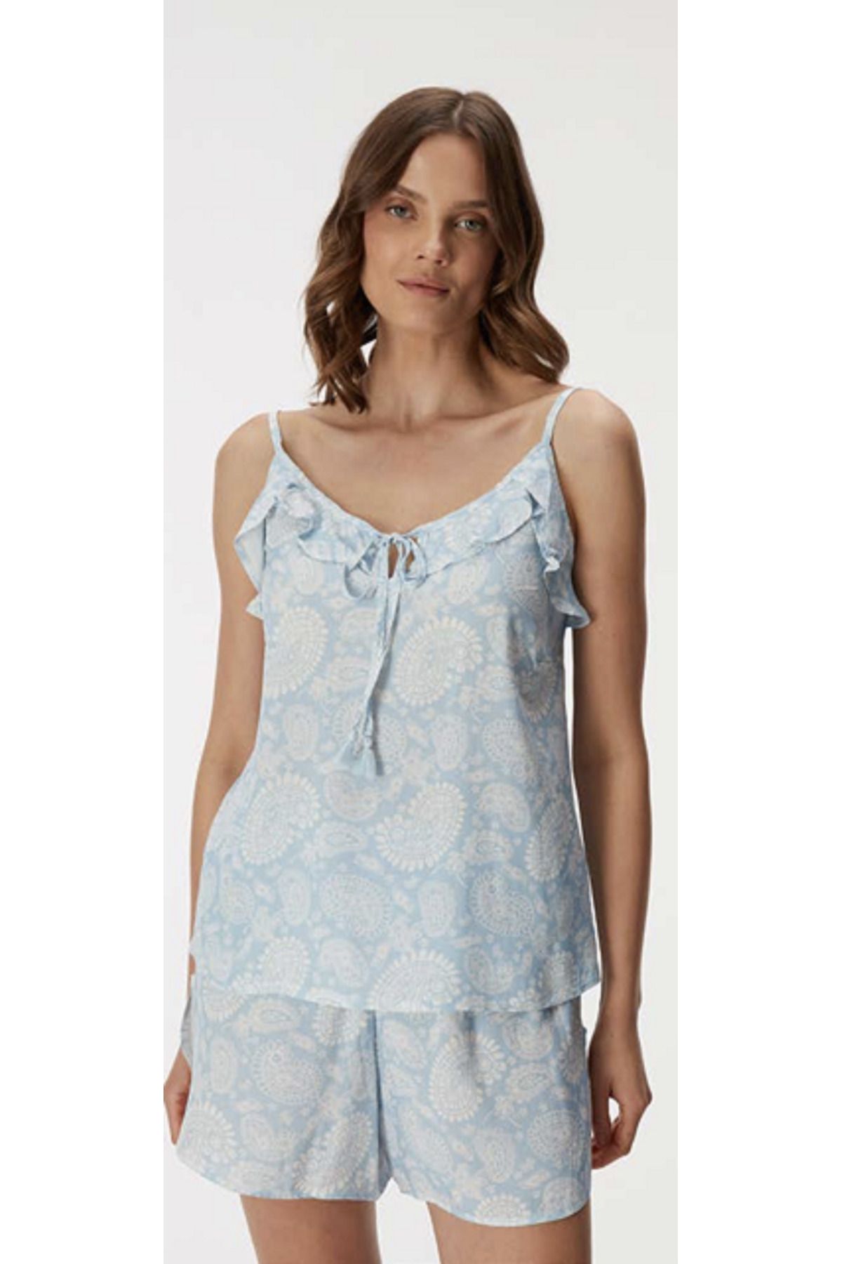 NightLove Anıl Glory 11352 Kadın Şort Pijama Takım