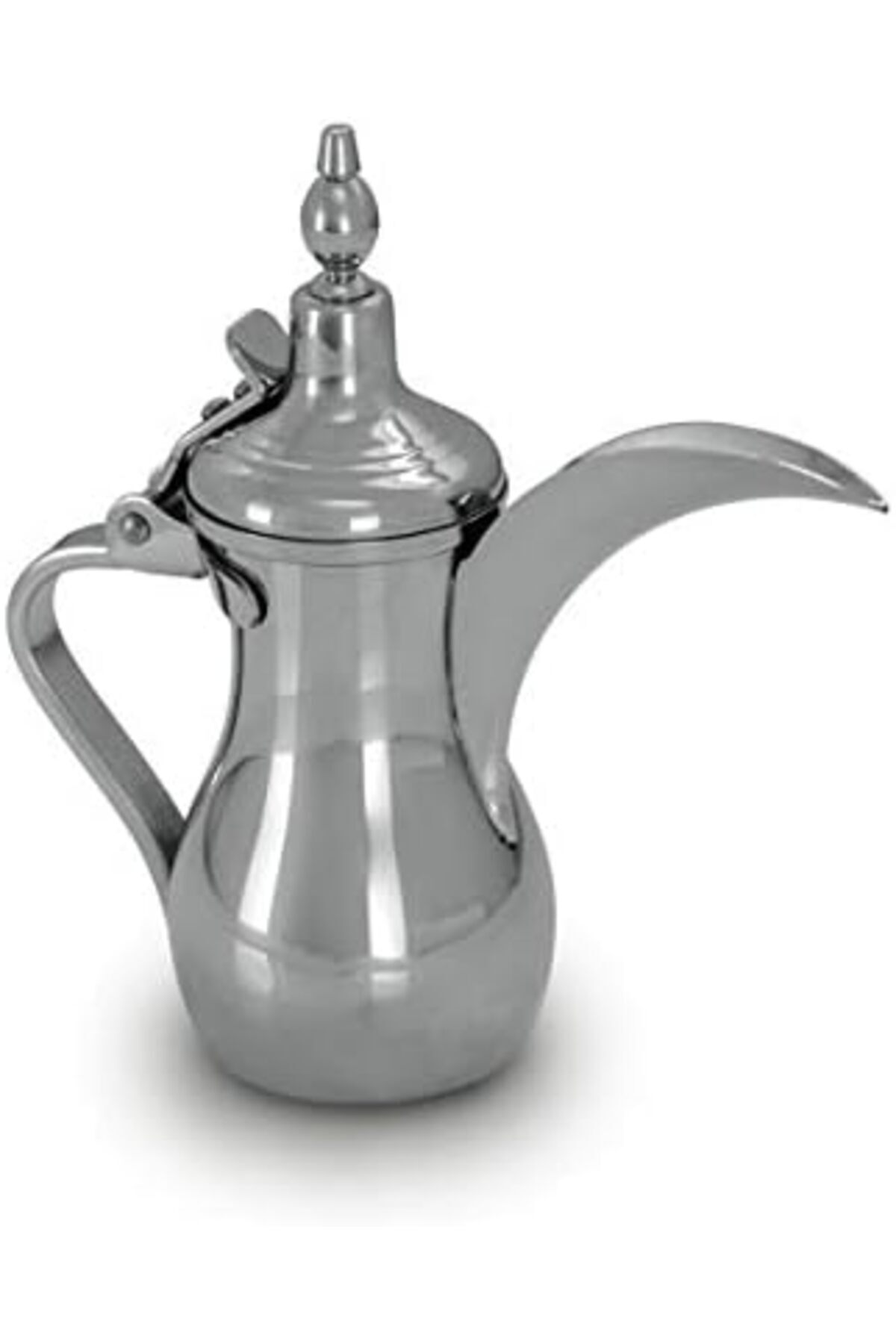 طقم تقديم قهوة صغير - دلة عربية - فضي