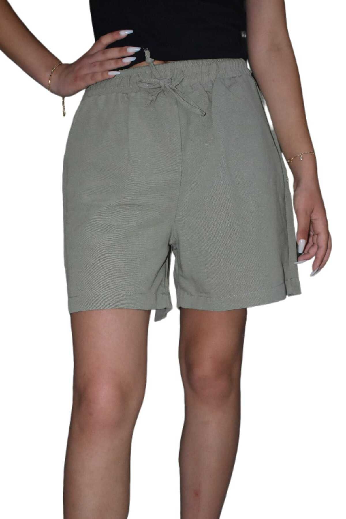 latal Trend Kadın Şort Modelleri – Bej Renkli, Günlük Rahat ve Modern
